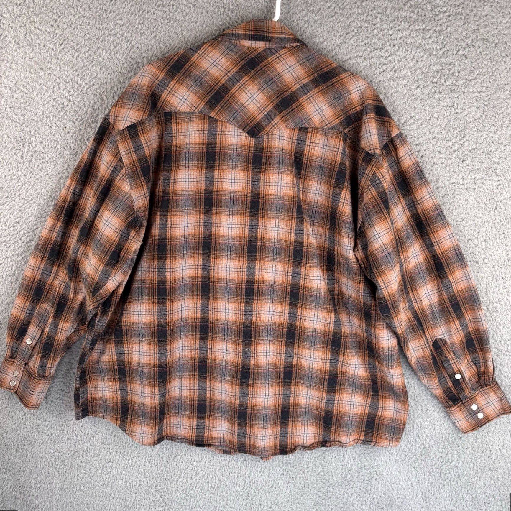 West Coast Choppers Jesse James West Coast Choppers Shirt Mens XL Plaid Flannel Western Pearl Snap Size US XL / EU 56 / 4 - 4 Thumbnail