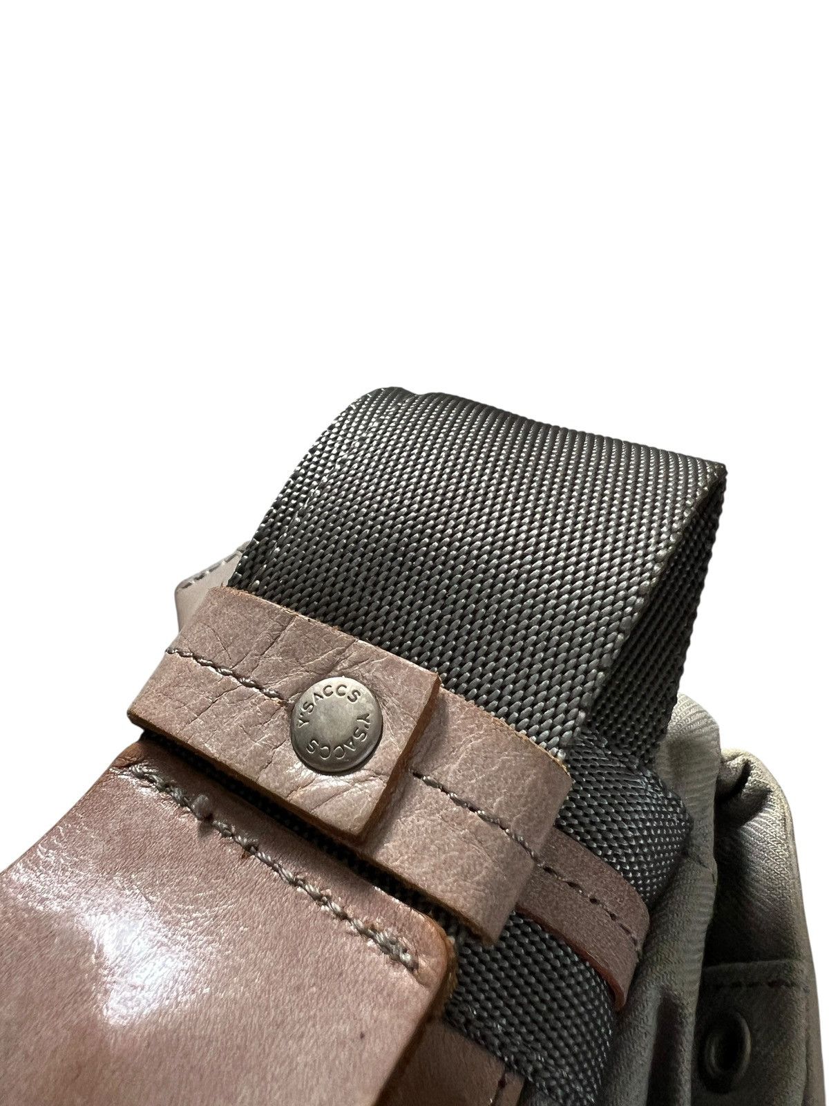 Yohji Yamamoto Yohji Yamamoto Y’SACCS Leather + Canvas Sling Bag Size ONE SIZE - 12 Thumbnail