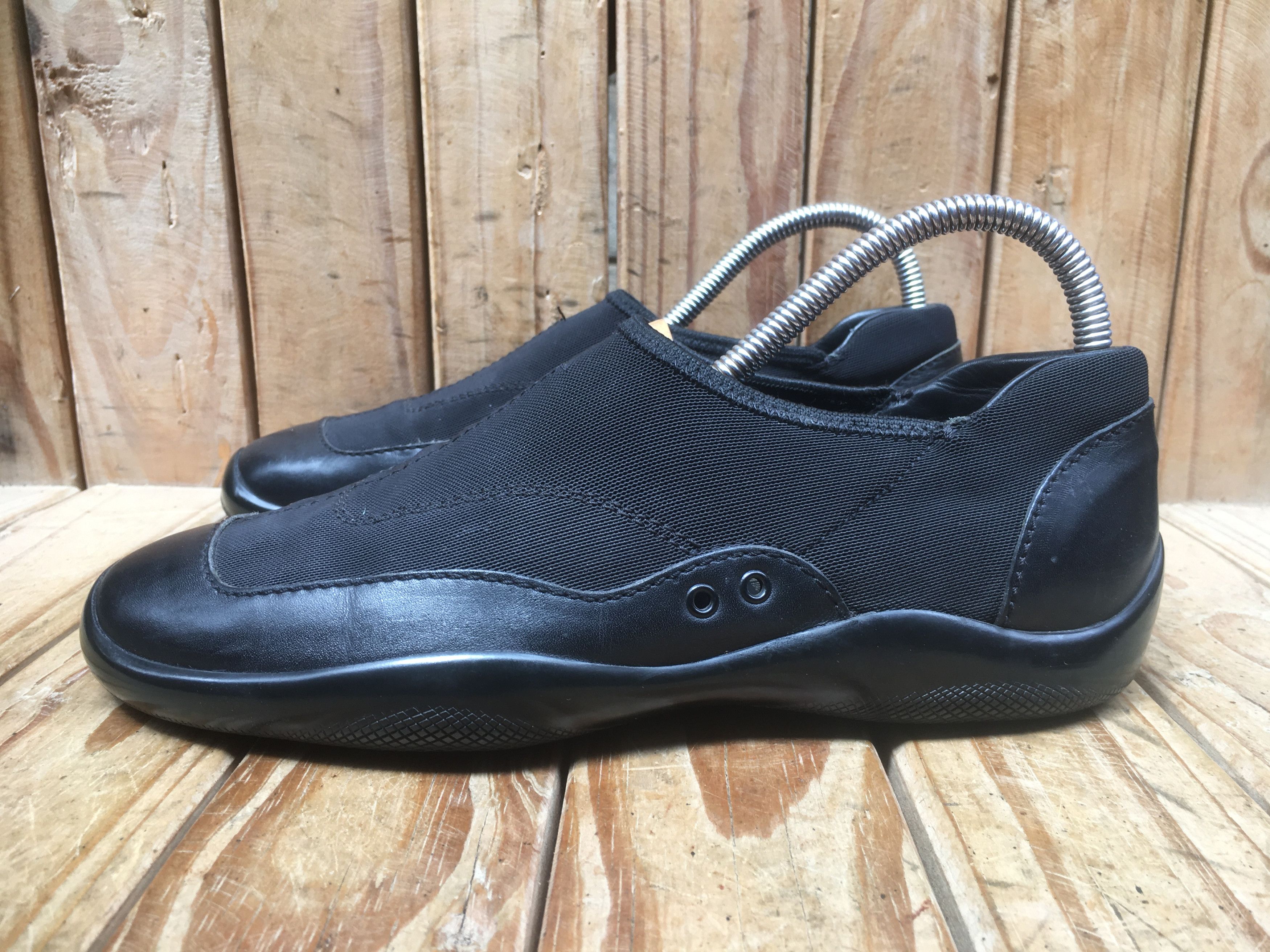 Prada Prada fabric Leather flat shoes EUR 38 Size US 8 / IT 38 - 6 Thumbnail