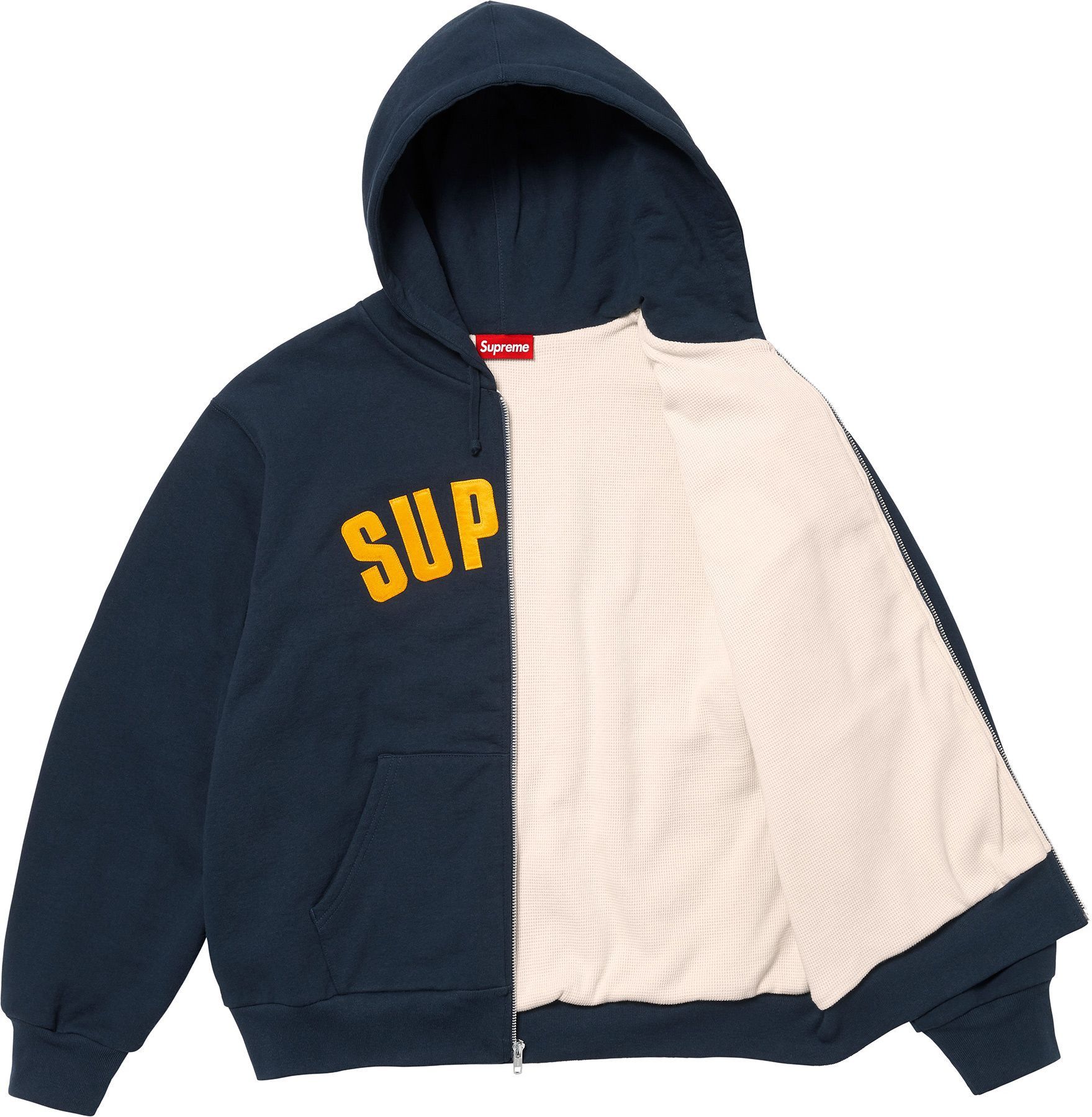 Supreme Supreme Arc Thermal Lined Zip Up Hooded Sweatshirt | Grailed