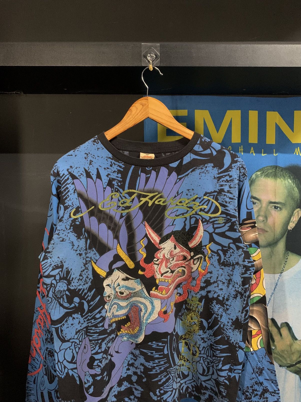 Ed Hardy RARE VINTAGE ED HARDY AOP GRAPHIC TSHIRT Size US L / EU 52-54 / 3 - 2 Thumbnail
