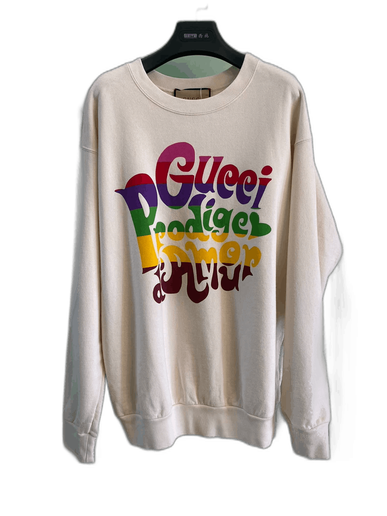 Gucci Gucci Rainbow Logo Sweatshirt Size US M / EU 48-50 / 2 - 1 Thumbnail