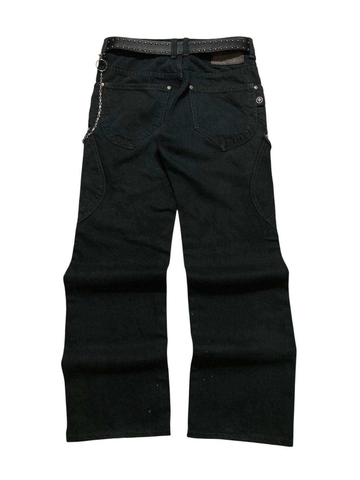 Le Grande Bleu (L.G.B.) TRUEDOC - Cargo Pants Bondage Black Wash Vkei Style Japanese Size US 30 / EU 46 - 3 Thumbnail
