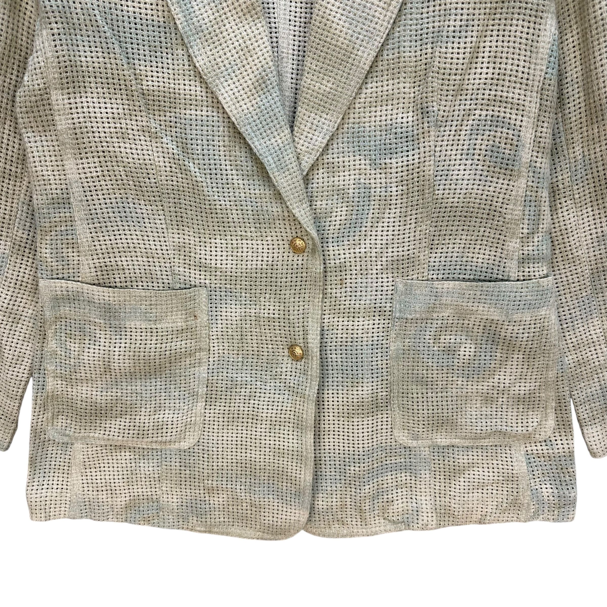 Louis Feraud LOUIS FERAUD Paris Floral Design Mesh Blazer #A52-1200 Size M / US 6-8 / IT 42-44 - 3 Thumbnail