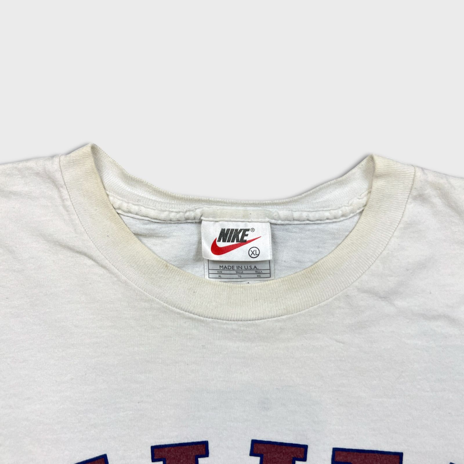 Nike × Vintage 90s Nike Sportswear T Shirt XL Swoosh USA Short Sleeve Tee Size US XL / EU 56 / 4 - 2 Thumbnail