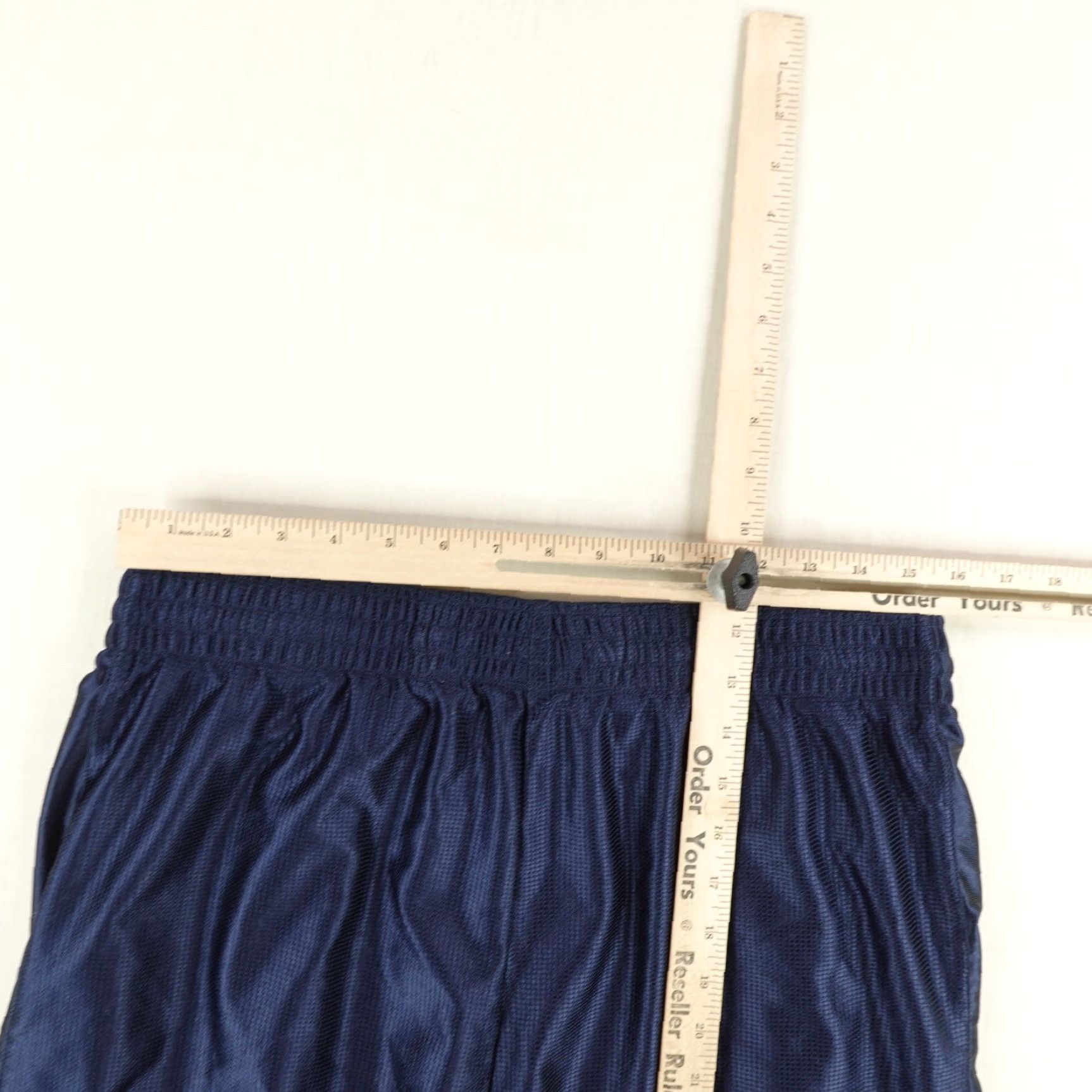 Nike Nike Shorts Mens Large Blue Dazzle Shimmer Shiny Basketball White Swoosh Gym Size US 33 - 6 Thumbnail