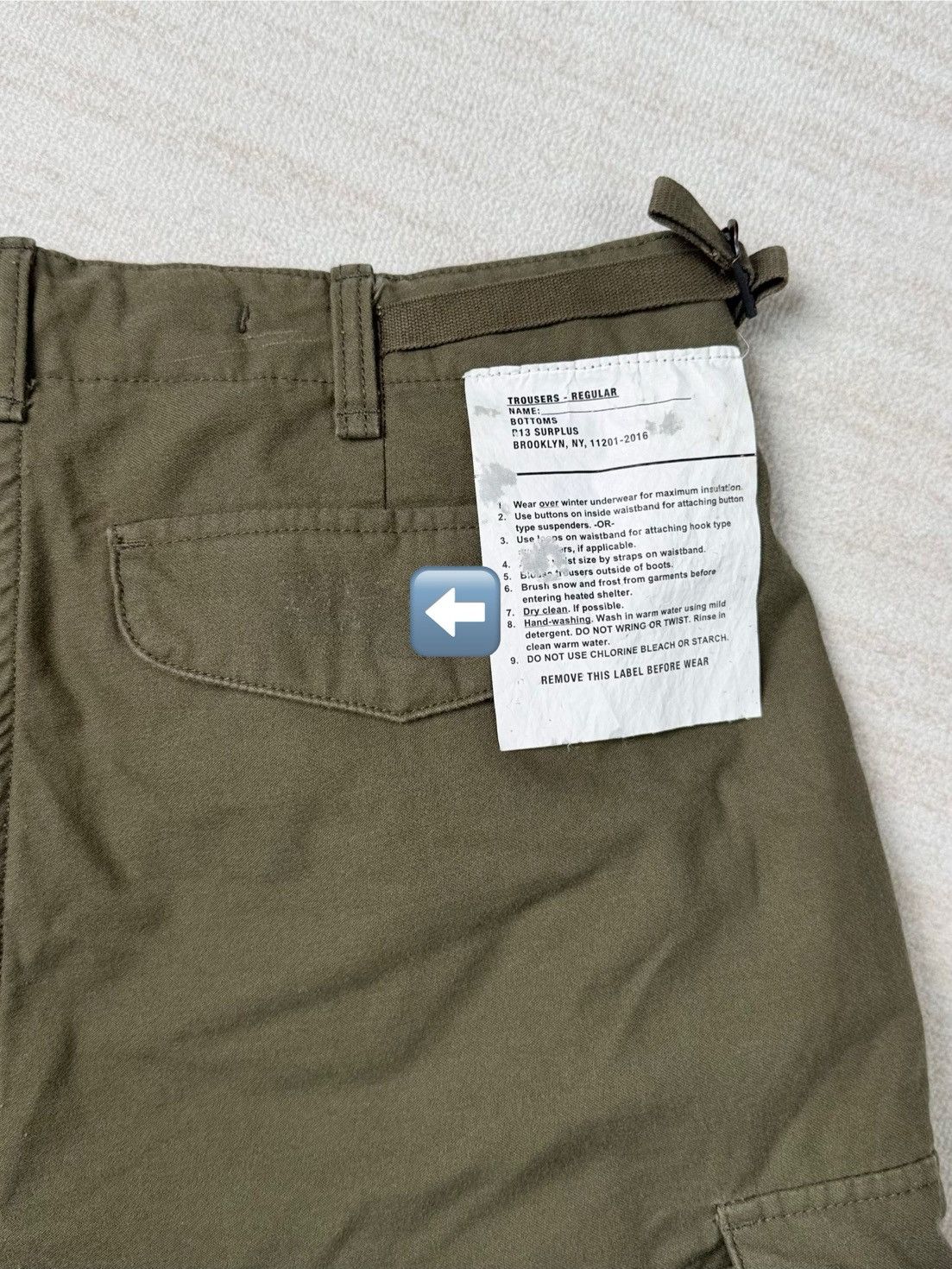 R13 UNWORN* R13 MARK MILITARY CARGO PANTS Vintage Olive Size US 32 / EU 48 - 17 Thumbnail