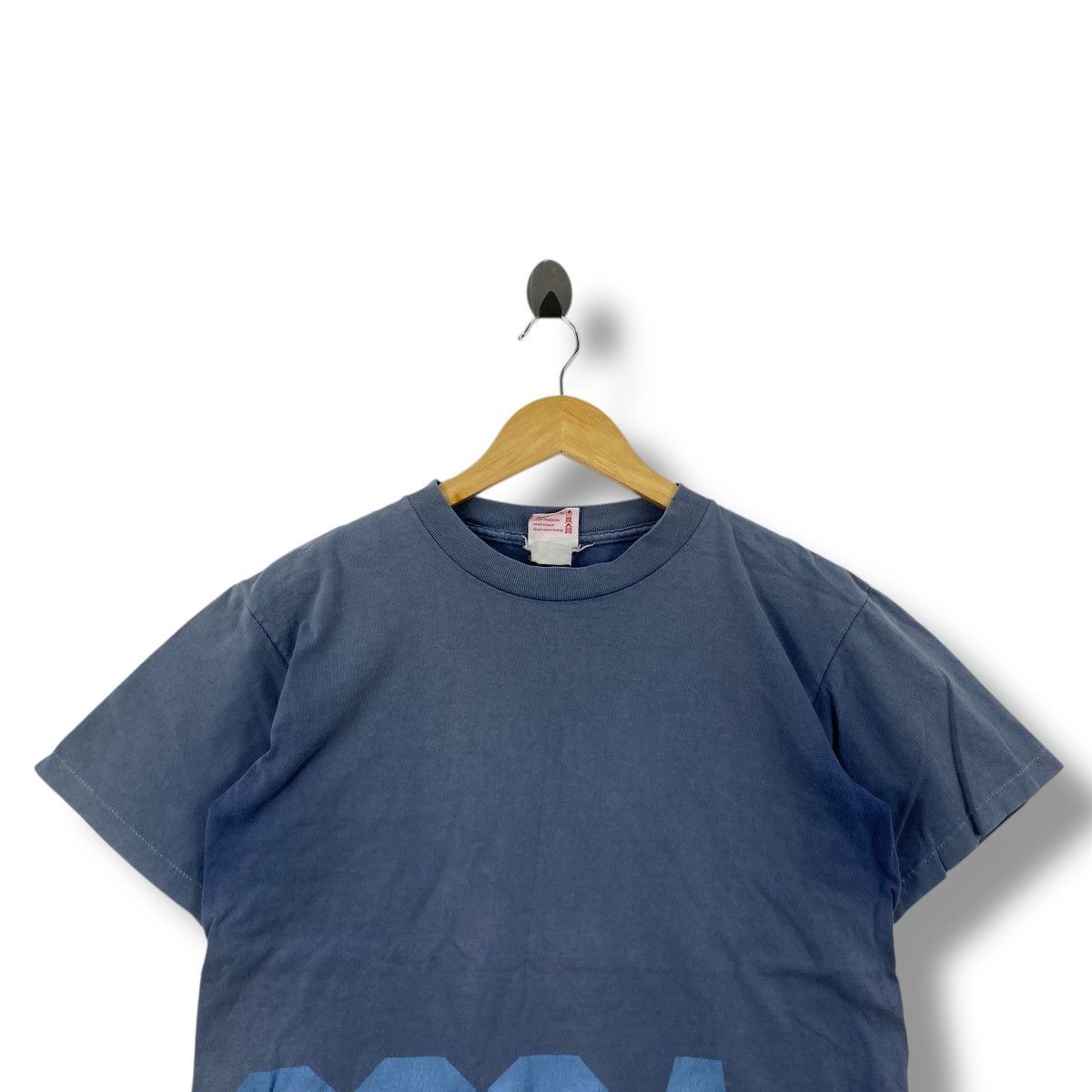 Coca Cola Vintage 90's COCA-COLA Logo Faded Navy Tee Shirt Size US M / EU 48-50 / 2 - 2 Thumbnail