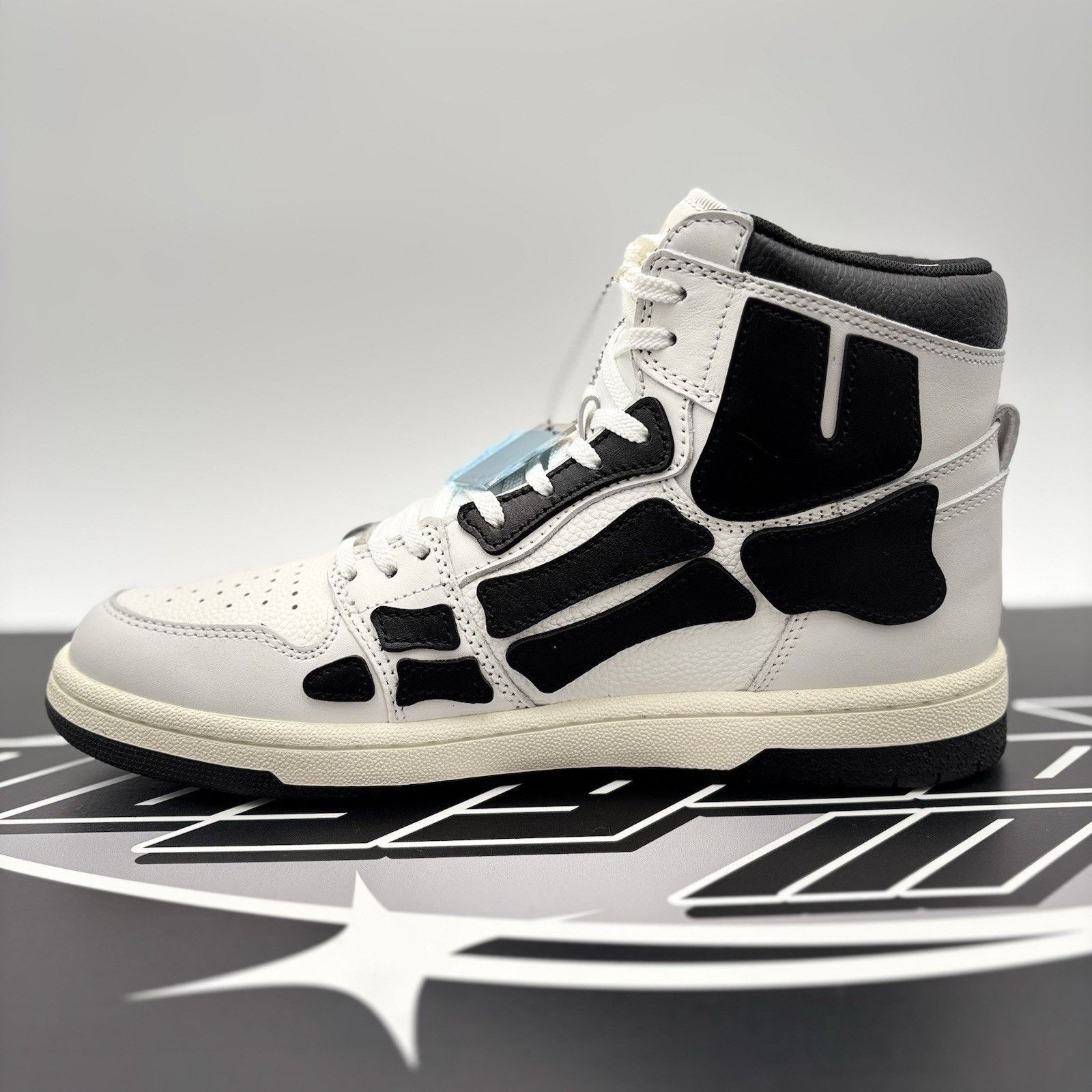 Amiri Amiri Skel High Top Sneakers ' Black, White ' | NEW! Size US 9 / EU 42 - 4 Thumbnail