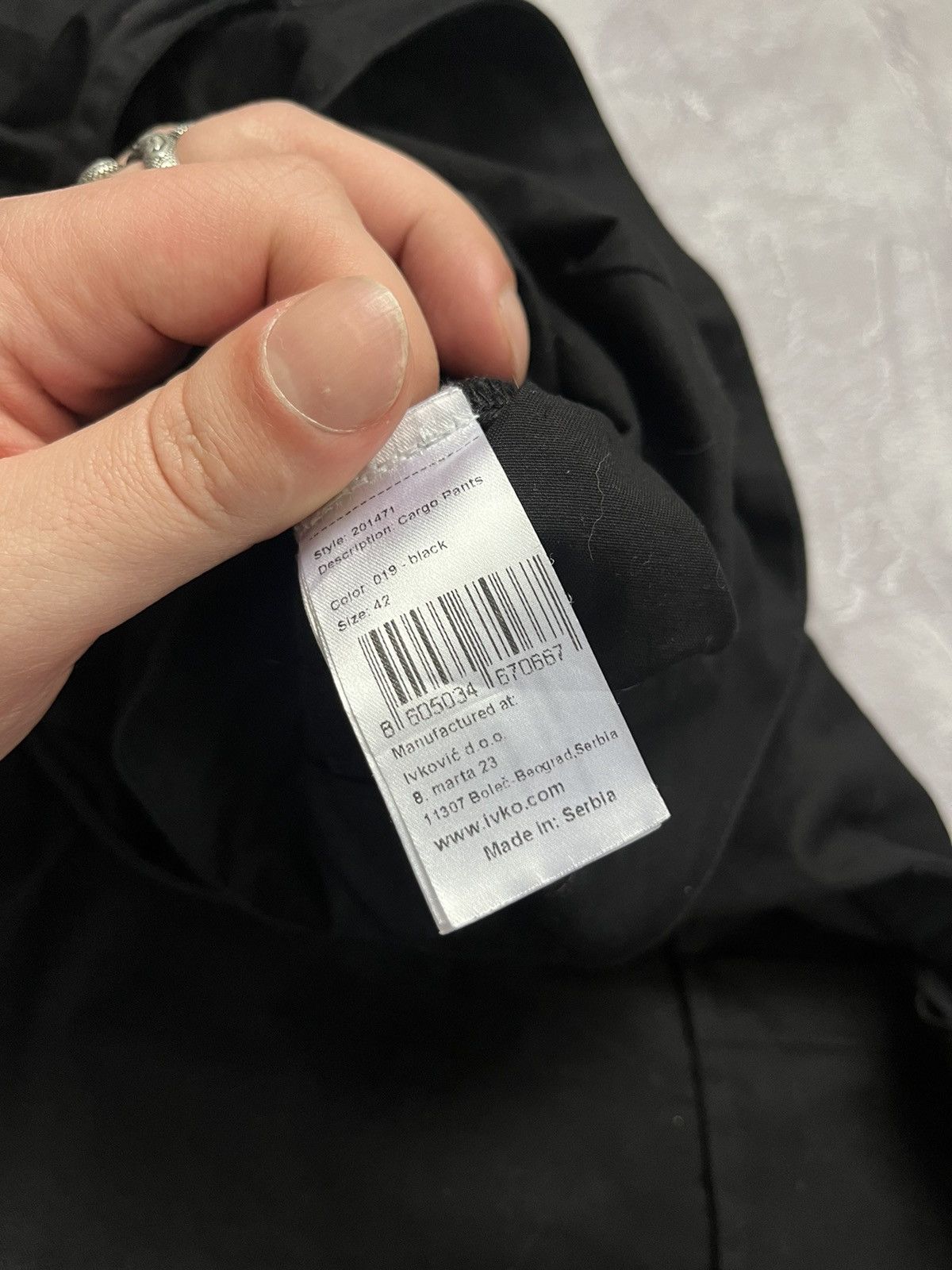 Other Ivko Cargo Pants Black With Stripe Black Size 42/XL Size 28" / US 6 / IT 42 - 9 Thumbnail