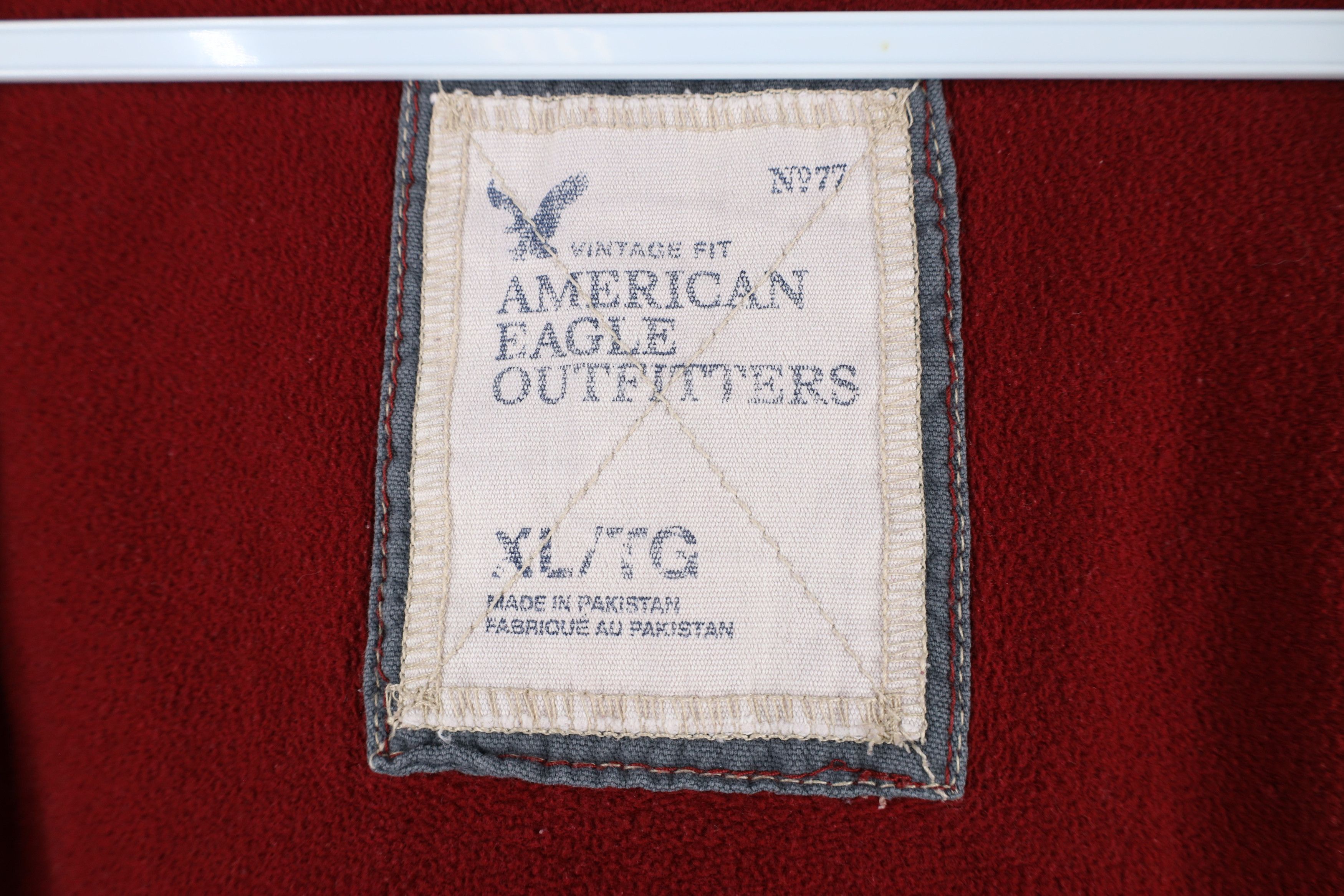 American Eagle Outfitters × Vintage Vintage Y2K American Eagle Outfitters Heavyweight Zip Hoodie Size US XL / EU 56 / 4 - 10 Thumbnail