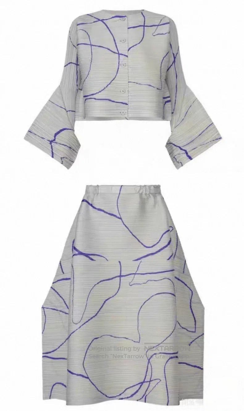 Issey Miyake Issey Miyake size:3 Gray Skirt Size 22" - 1 Thumbnail