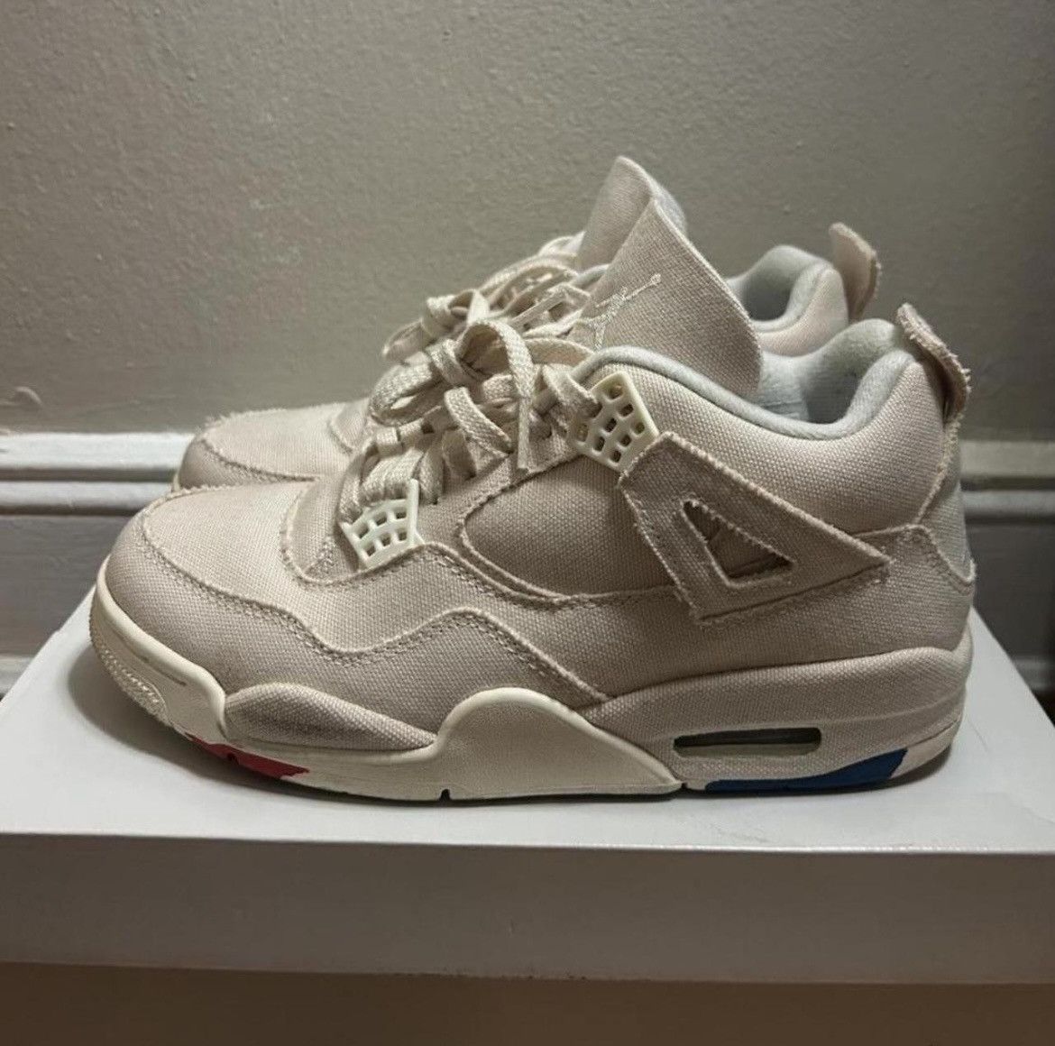 Jordan Brand Air Jordan 4 Retro “Blank Canvas” US Size Womens 7.5 Size US 7.5 / IT 37.5 - 3 Thumbnail