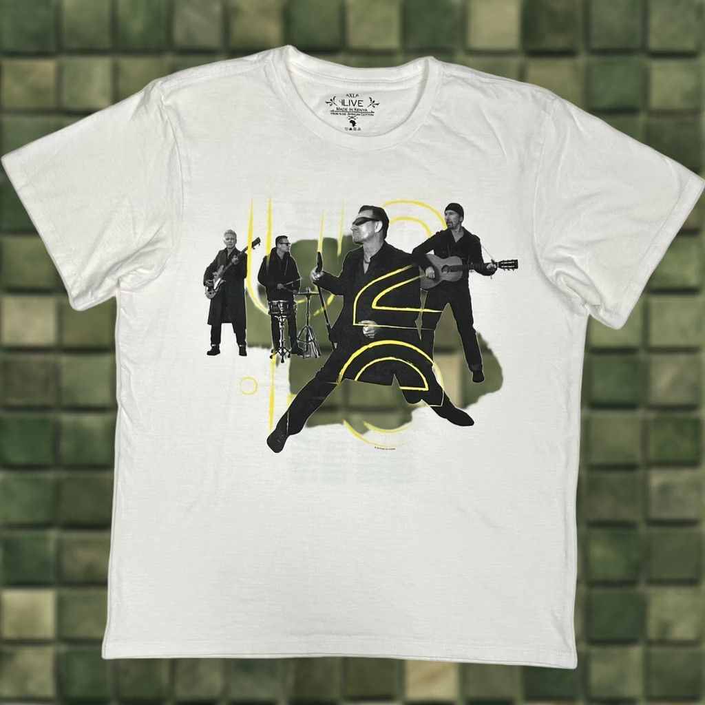 American Apparel U2 Innocence Experience Tour 2015 T-Shirt Large White American Apparel Men Size US L / EU 52-54 / 3 - 1 Thumbnail