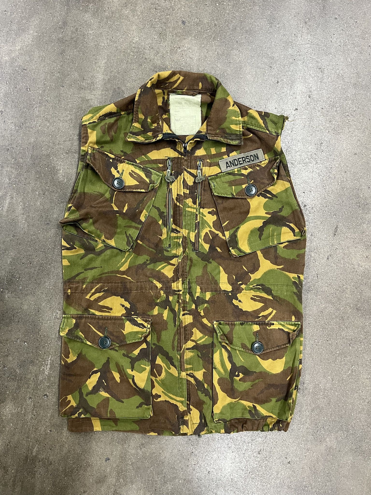 Vintage 2000's British DPM Camo Combat Smock Vest Size US M / EU 48-50 / 2 - 1 Thumbnail