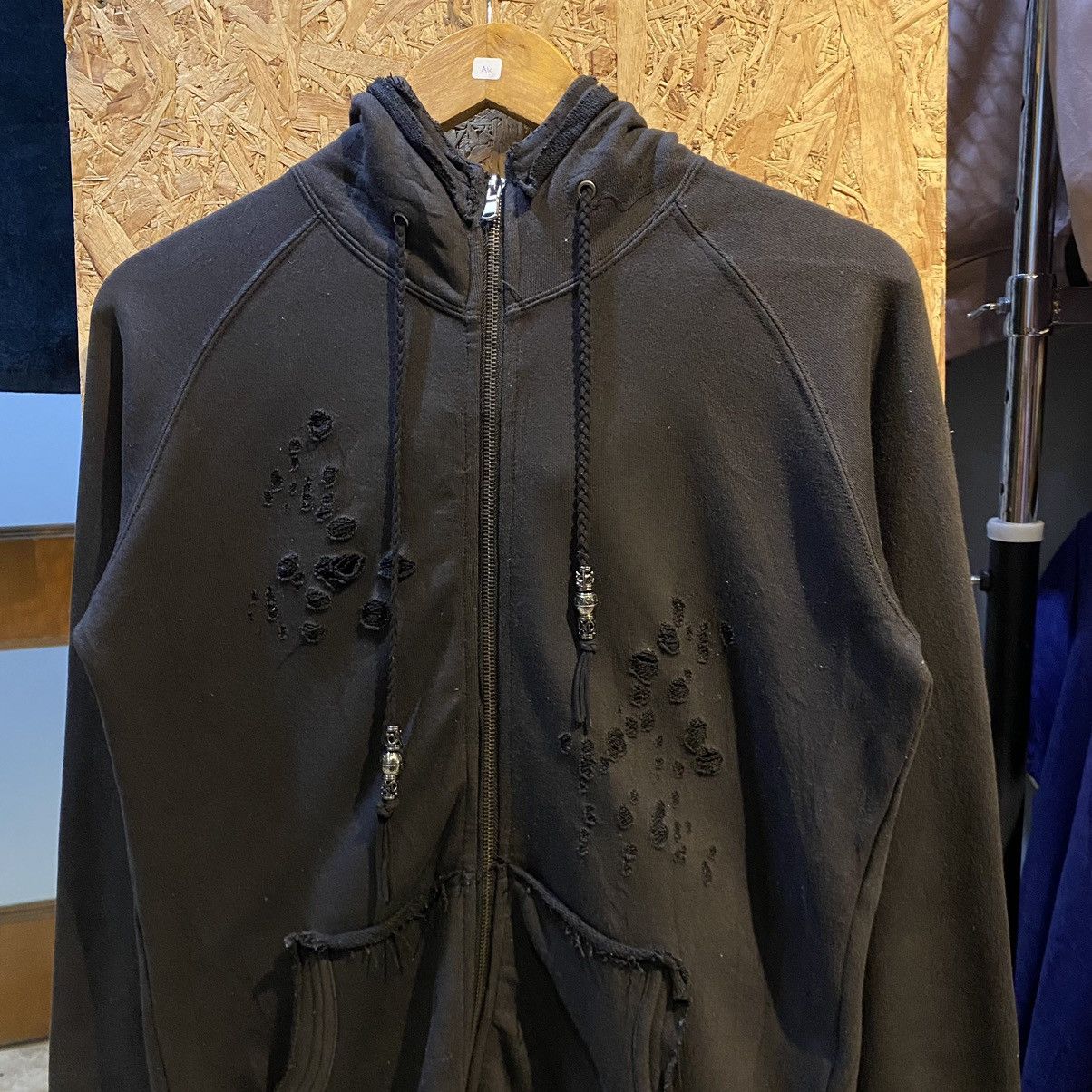 Japanese Brand × Vintage Rare!Vintage Semantic Design Zipper Hoodie Punk Style Size US M / EU 48-50 / 2 - 4 Thumbnail