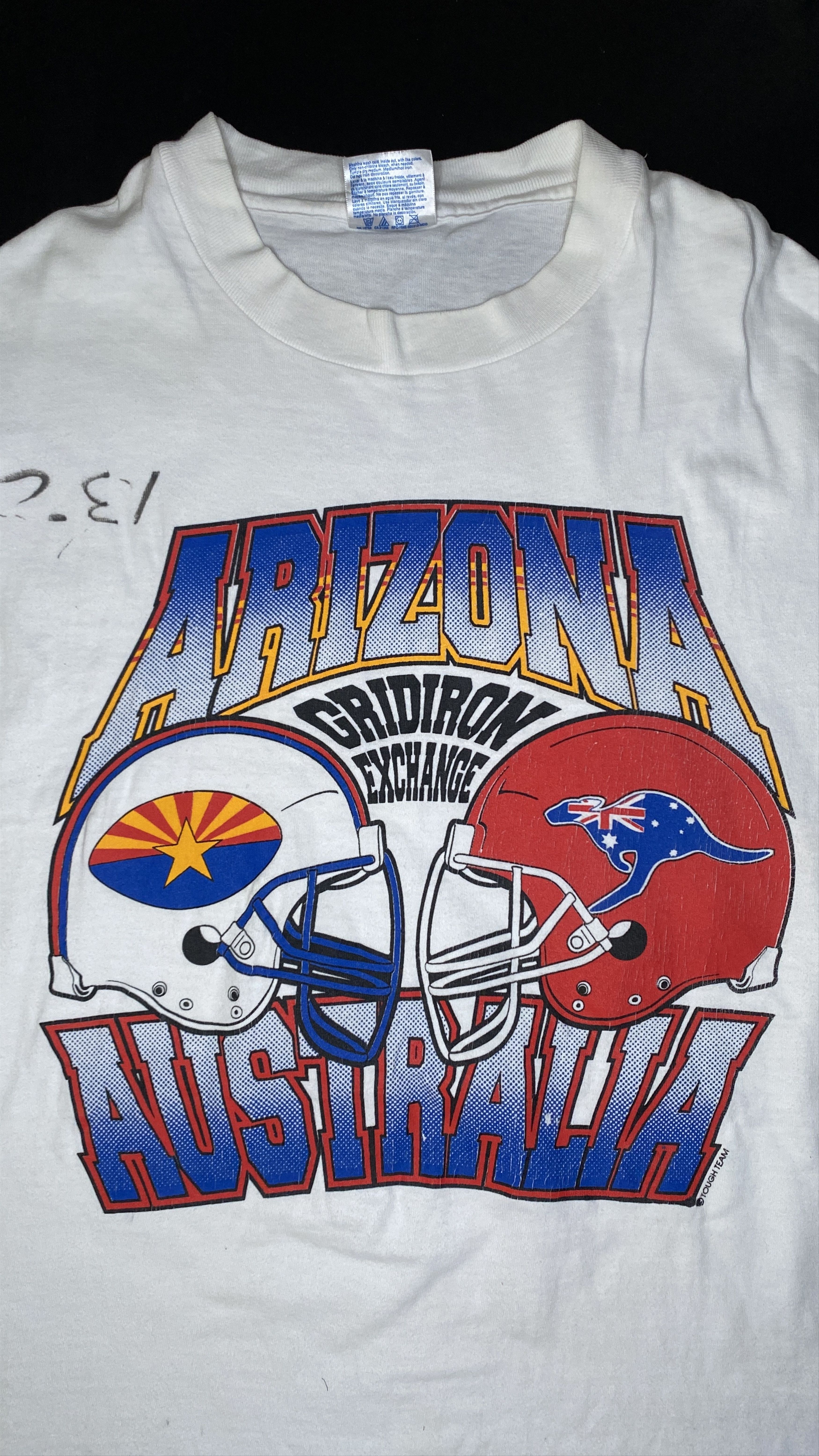 Vintage Vintage 90s Gridiron Exchange Arizona vs Australia Tee Size US L / EU 52-54 / 3 - 3 Thumbnail