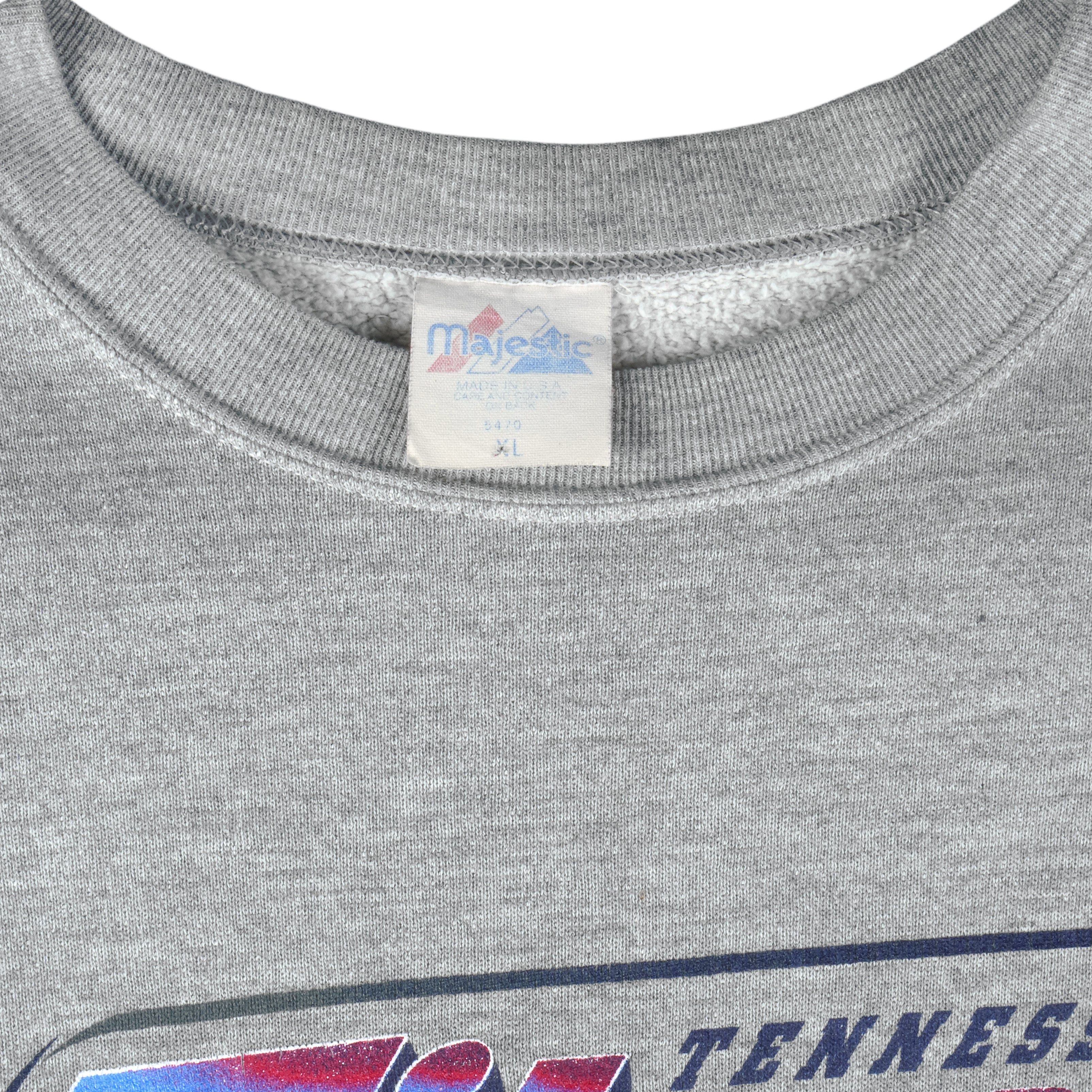 Majestic NFL - Tennessee Titans Crew Neck Sweatshirt 1990s Size US XL / EU 56 / 4 - 4 Thumbnail