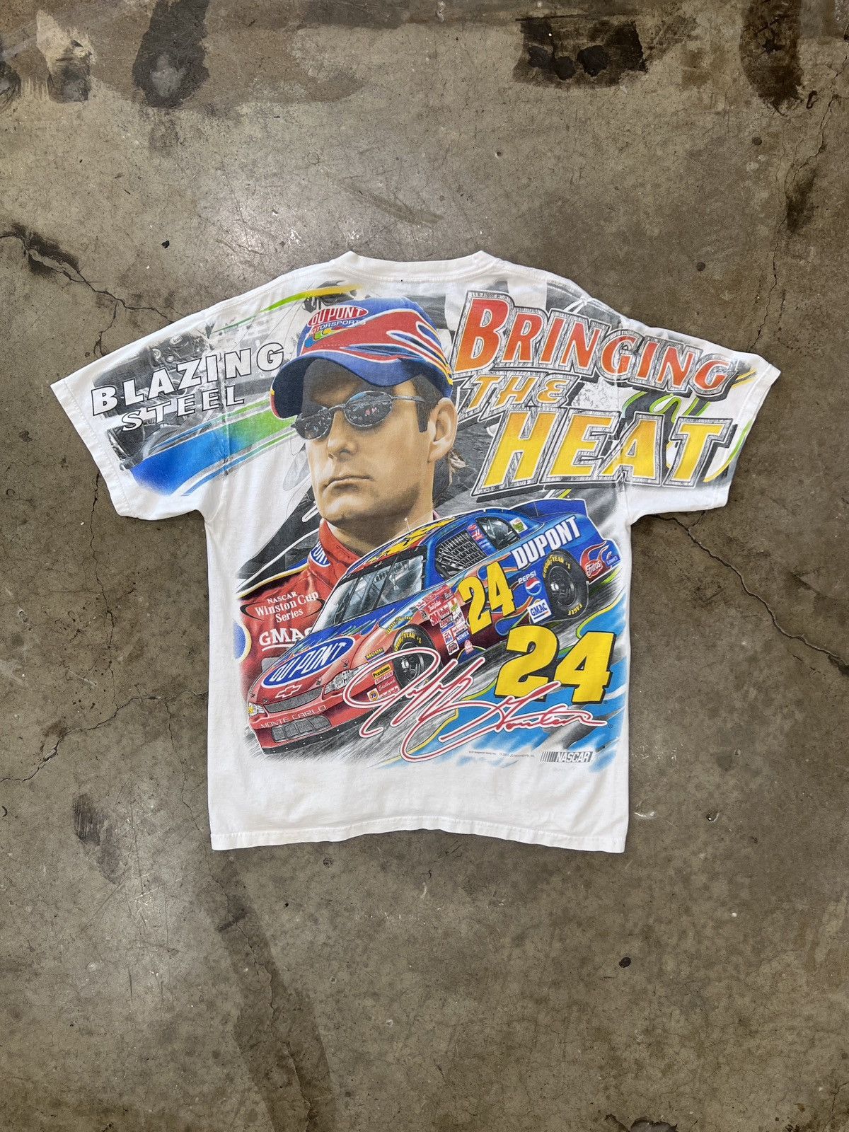 NASCAR Vintage AOP 2000s NASCAR Jeff Gordon Racing Tee Medium Size US M / EU 48-50 / 2 - 2 Thumbnail