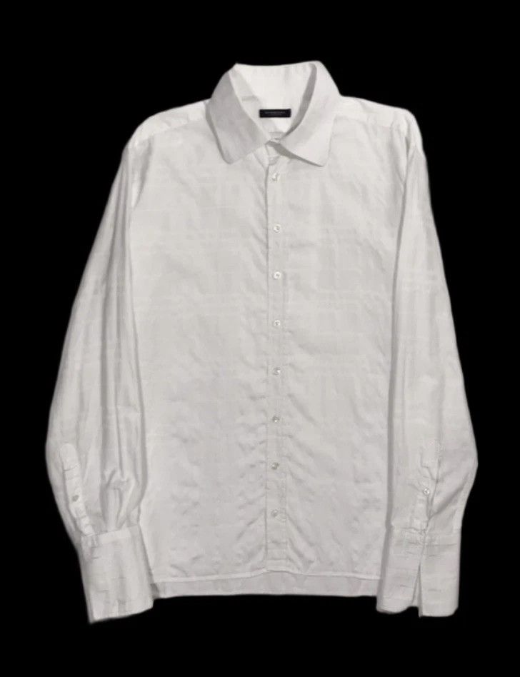 Burberry Burberry Button Shirt Plaid Men’s Sz 43 White Size US L / EU 52-54 / 3 - 2 Thumbnail