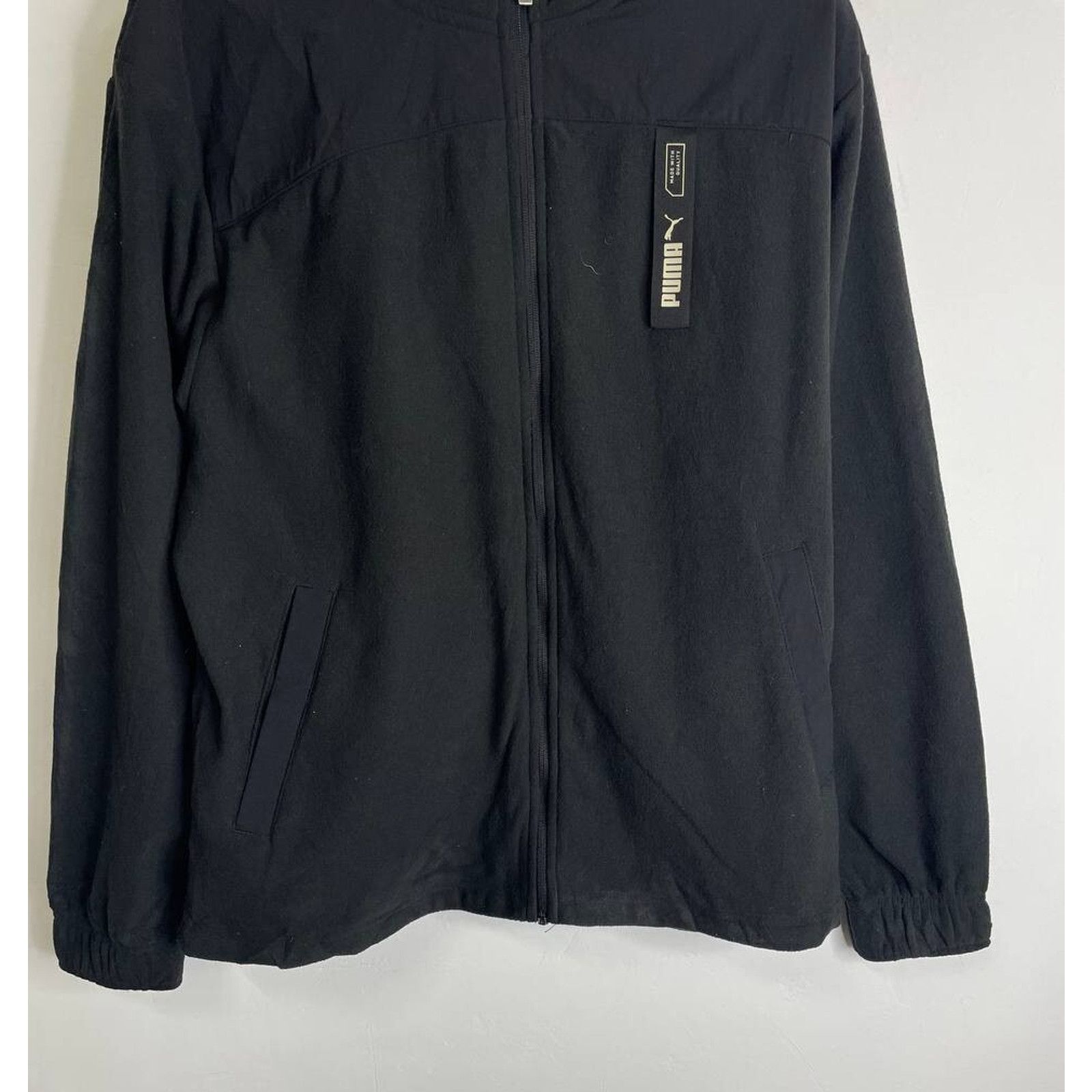 Puma Vintage Puma Black Hooded Softshell Jacket Fleece Size XL Size US XL / EU 56 / 4 - 2 Thumbnail