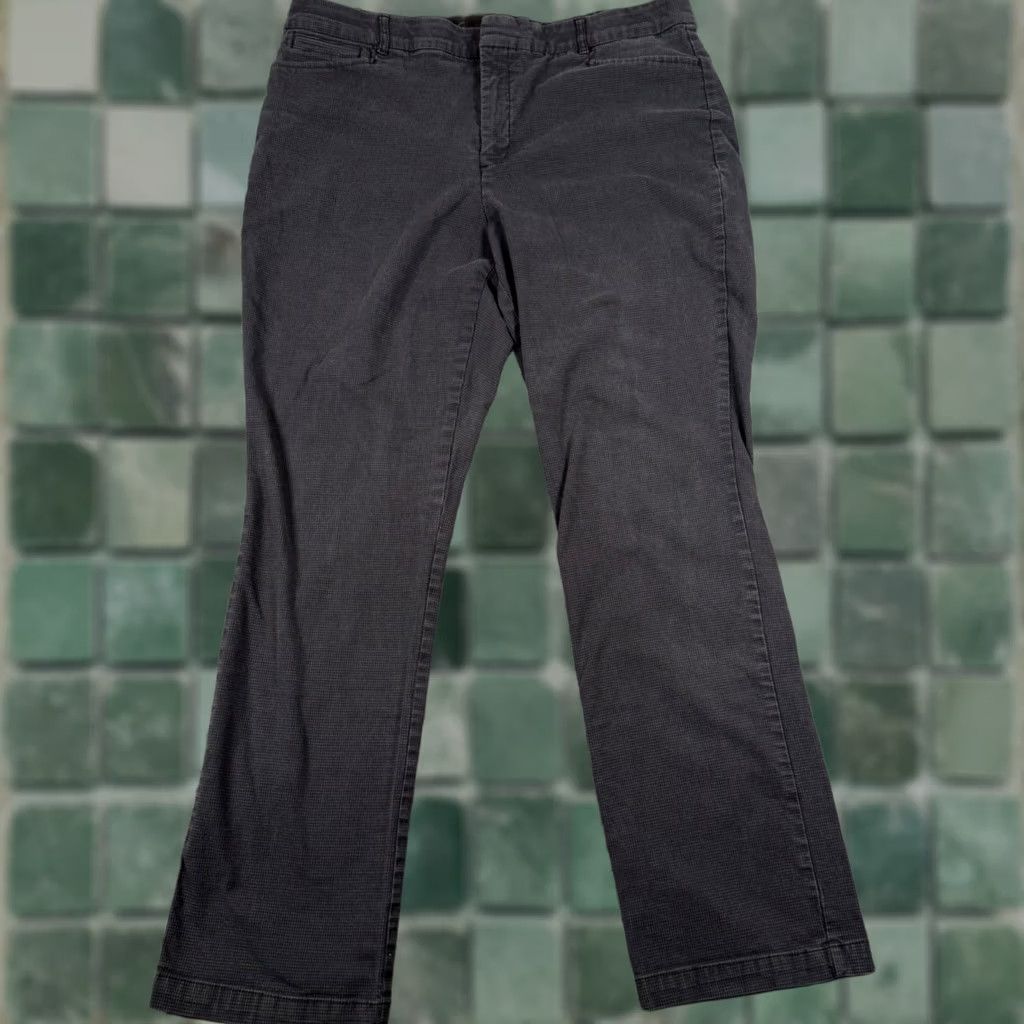 Gloria Vanderbilt VINTAGE Gloria Vanderbilt 16 Charlene Dark Gray Checkered Bootcut Pants Workwear Size 38" / US 16 / IT 52 - 1 Thumbnail