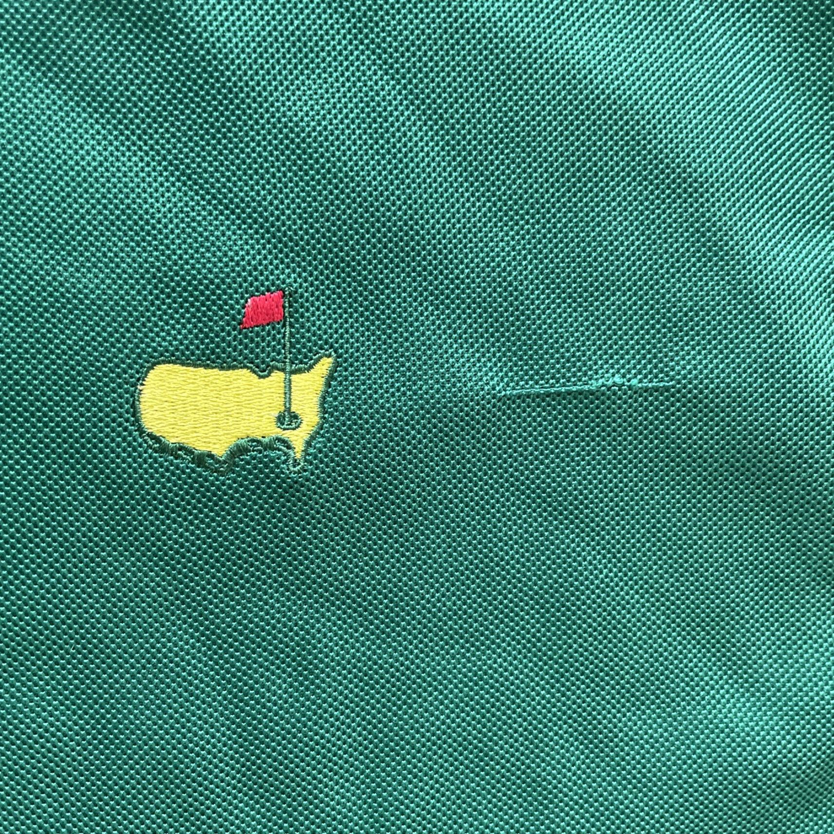 Vintage Masters Tech Polo Shirt Mens XL Green Performance Knit Augusta Golf Flag Preppy Size US XL / EU 56 / 4 - 4 Thumbnail