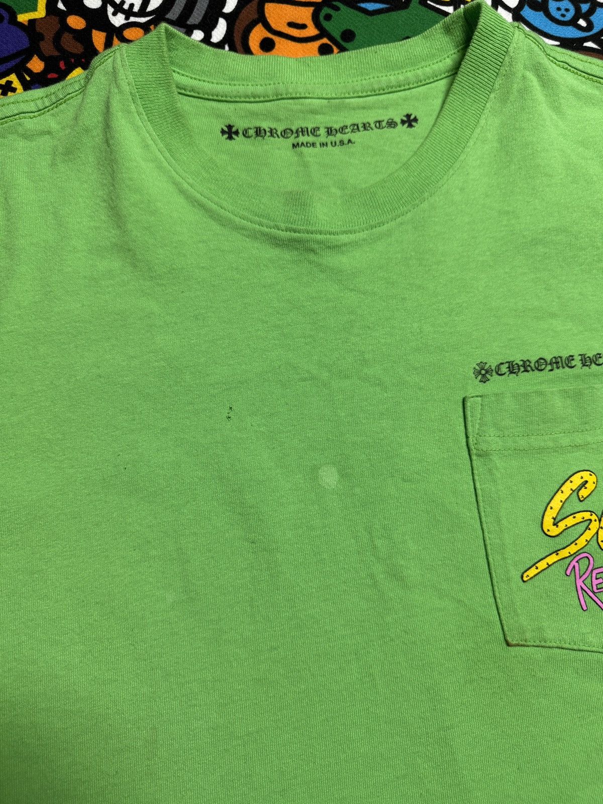 Chrome Hearts Chrome Hearts Matty Boy Green Records Logo Tee Size US M / EU 48-50 / 2 - 13 Thumbnail