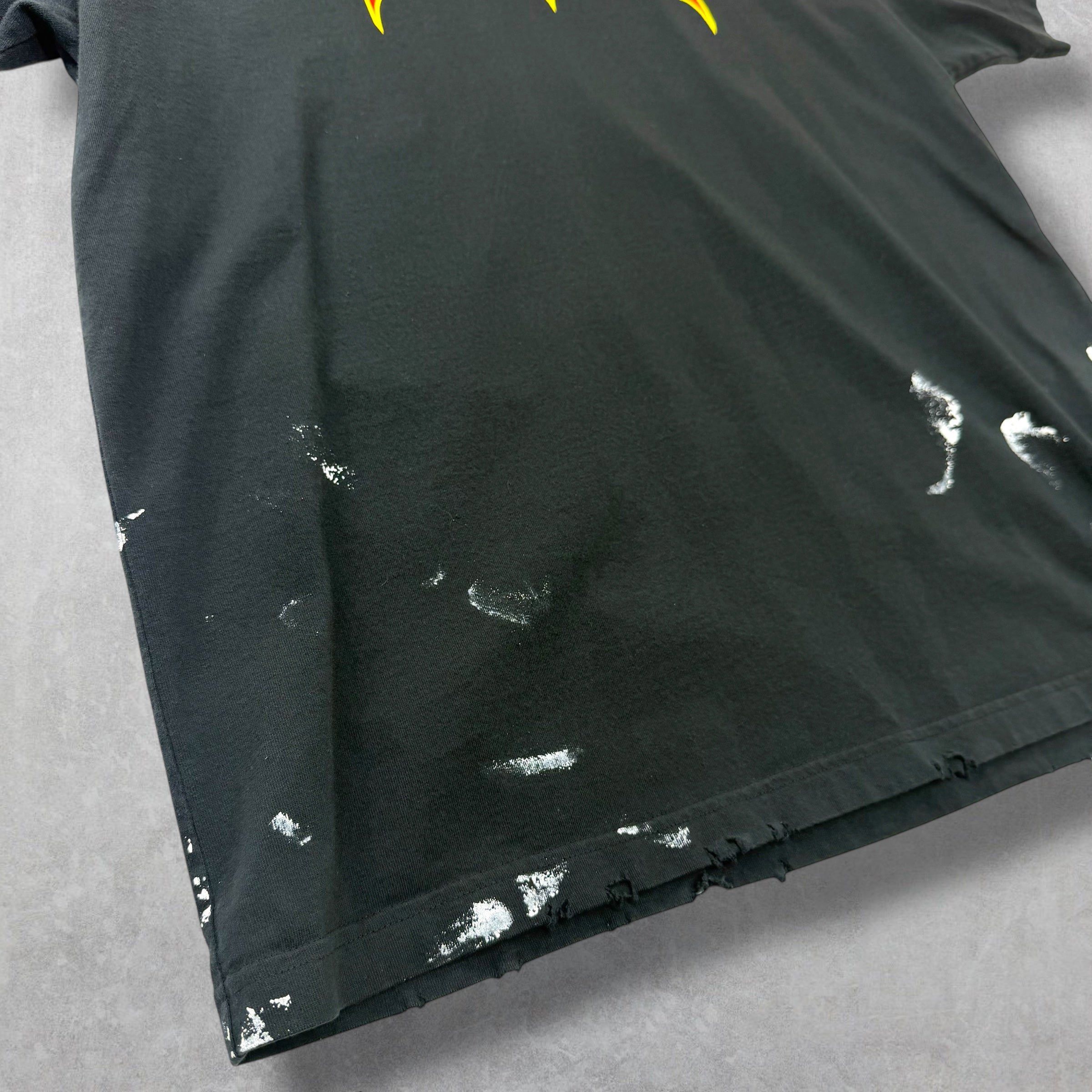 Balenciaga Balenciaga Metal Paint Black Tee 1 (L) Size US L / EU 52-54 / 3 - 4 Thumbnail