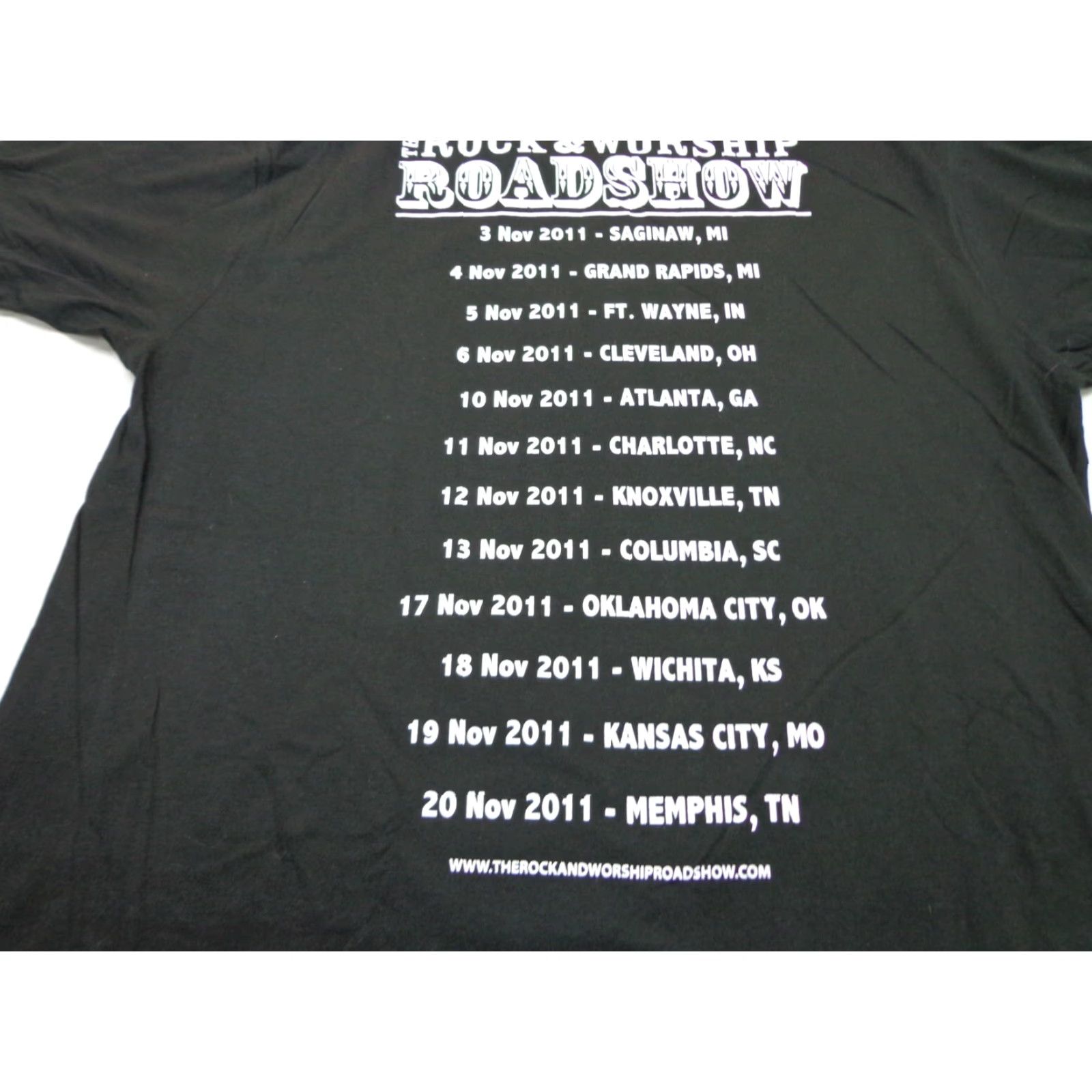 Tultex Rock & Worship Roadshow 2011 T Shirt Mercy Me Jars of Clay Size Large Black Size US L / EU 52-54 / 3 - 2 Thumbnail