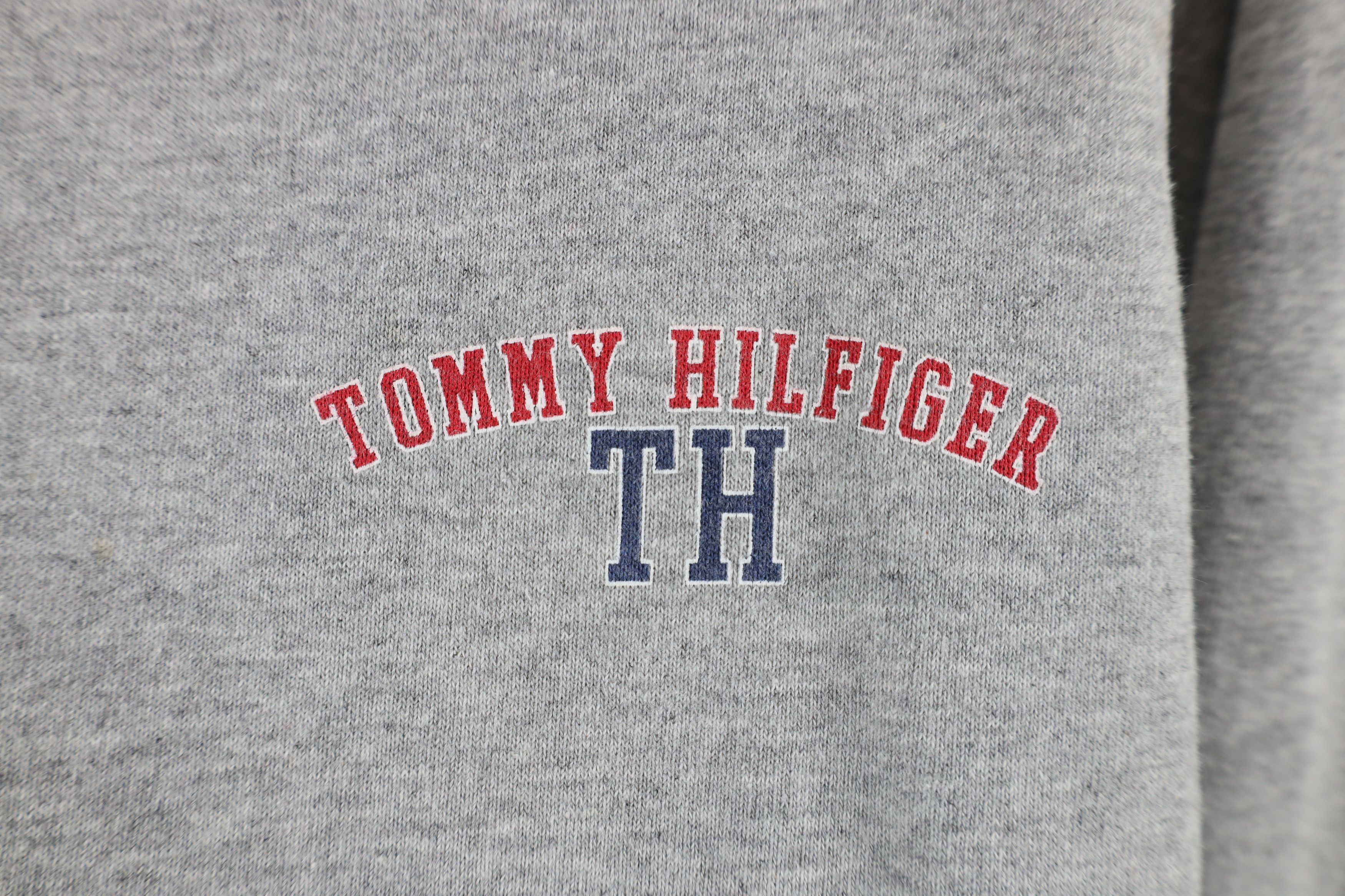 Tommy Hilfiger × Vintage Vintage 90s Tommy Hilfiger Spell Out Crewneck Sweatshirt USA Size US L / EU 52-54 / 3 - 5 Thumbnail