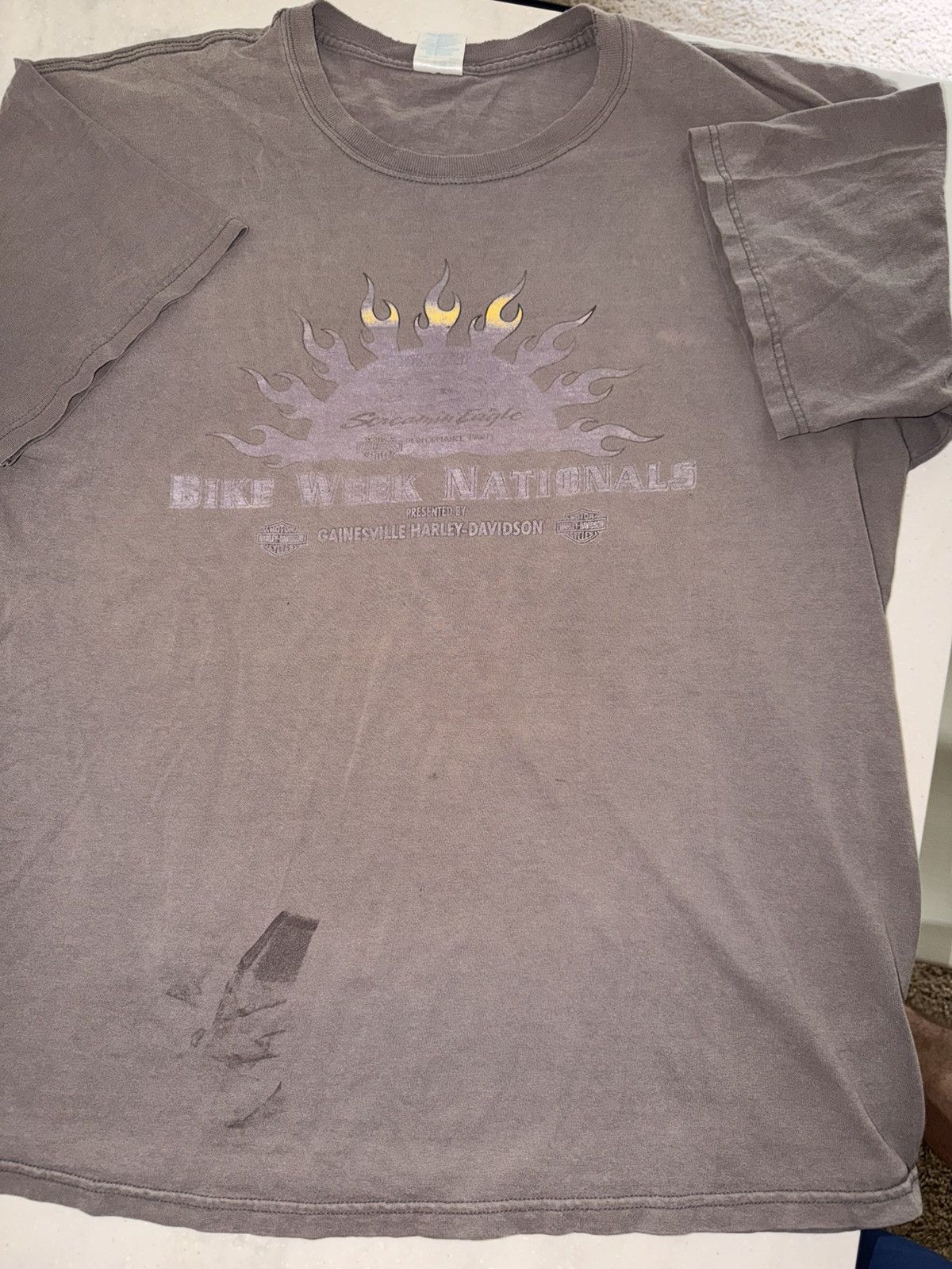Harley Davidson Y2K Faded Harley Davidson tee Size US XL / EU 56 / 4 - 1 Thumbnail
