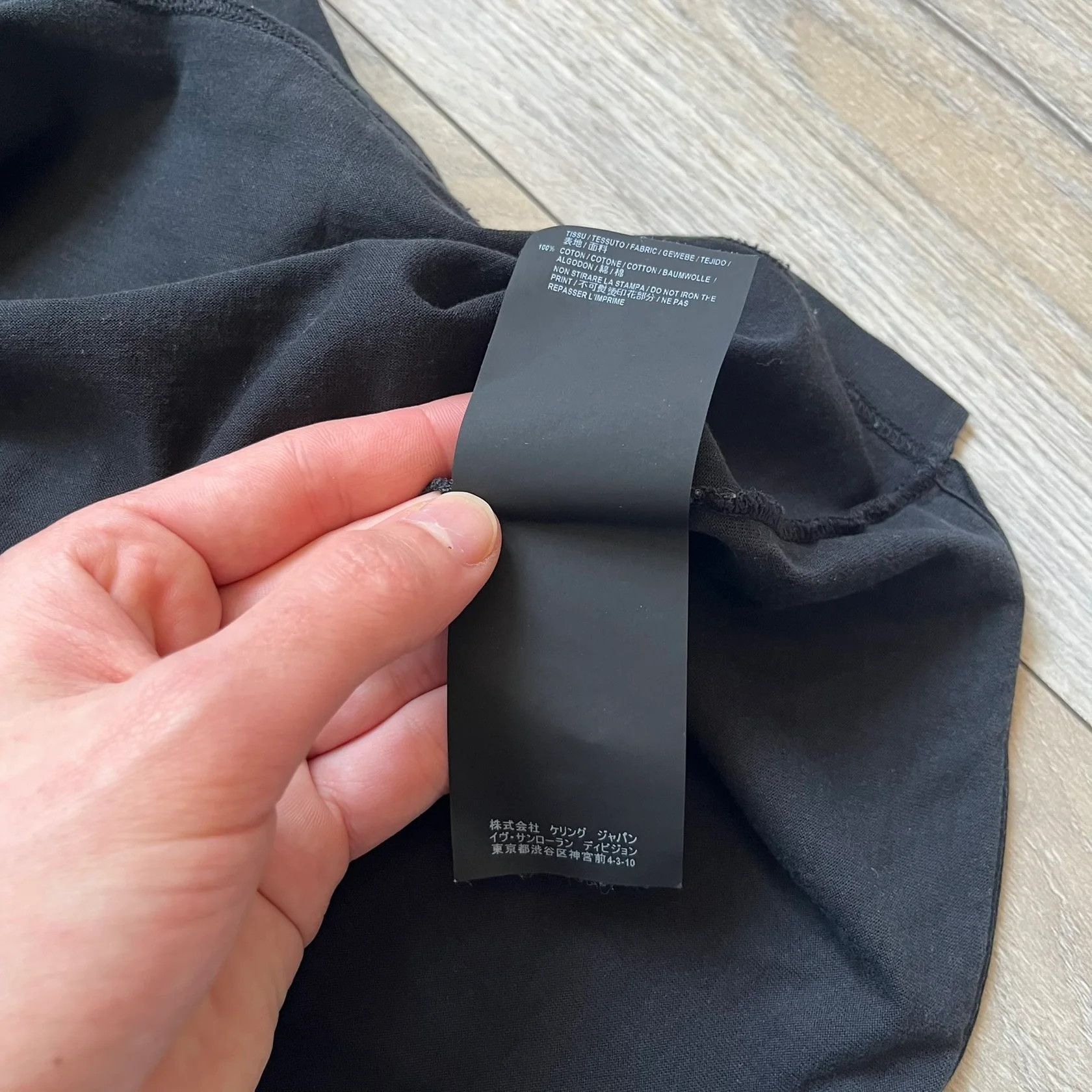 Saint Laurent Paris Saint Laurent 2018 Black Logo Tee Size US XL / EU 56 / 4 - 7 Thumbnail