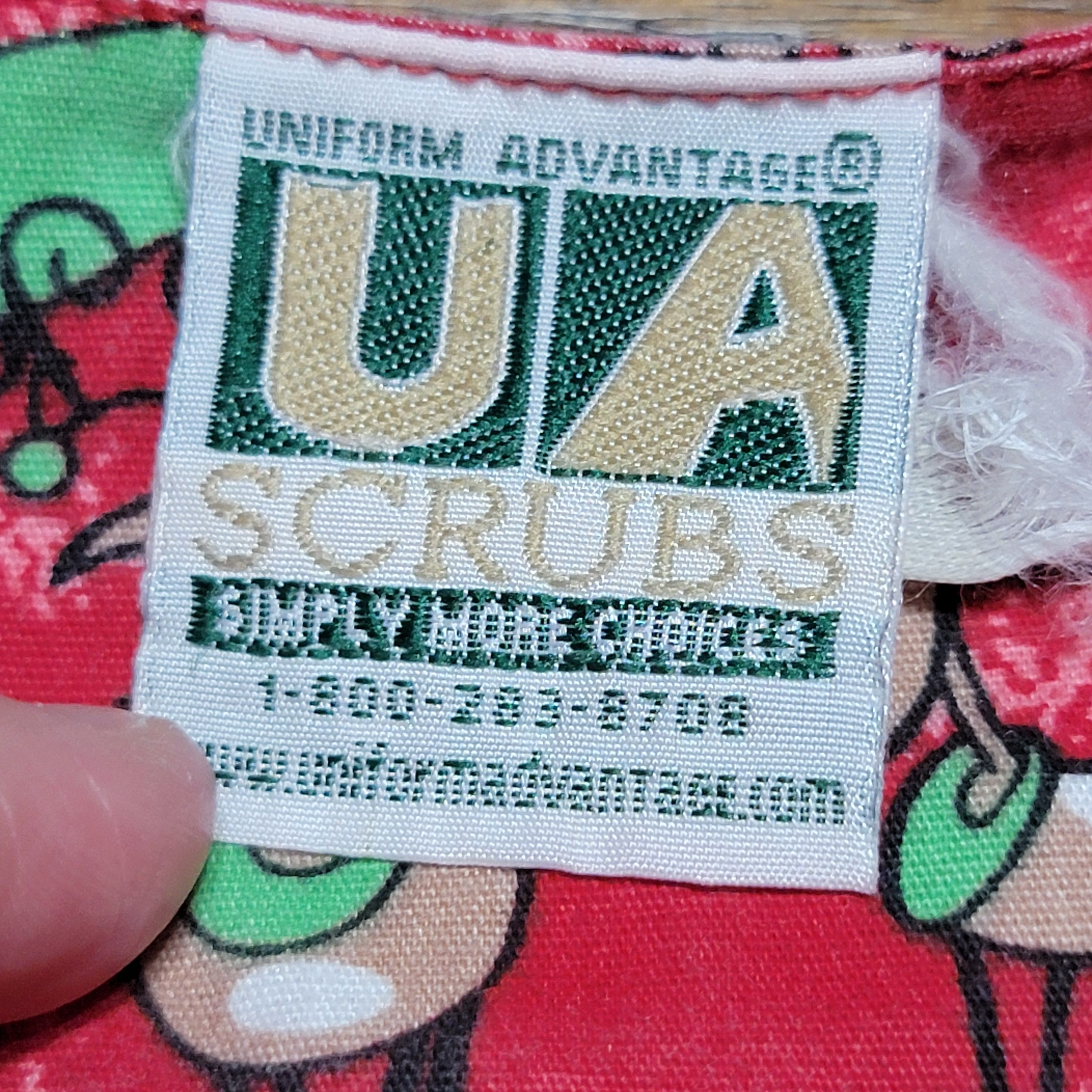 Other Uniform Advantage Red Scrub Jacket "Surfin' Santa" Size XXL / US 16-18 / IT 52-54 - 5 Thumbnail