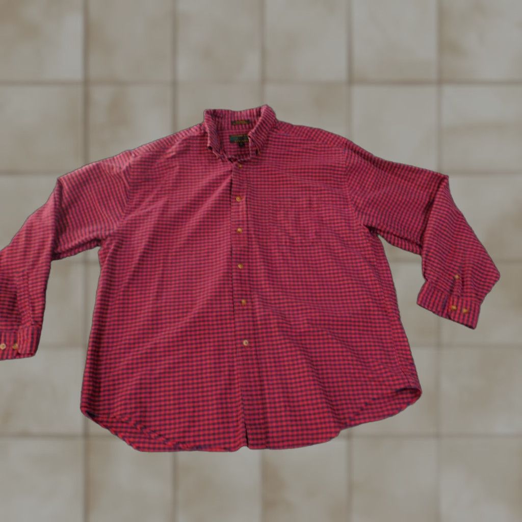 Alexander Julian Alexander Julian Shirt XL Red Plaid Mens Button Up Classic Size US XL / EU 56 / 4 - 1 Thumbnail