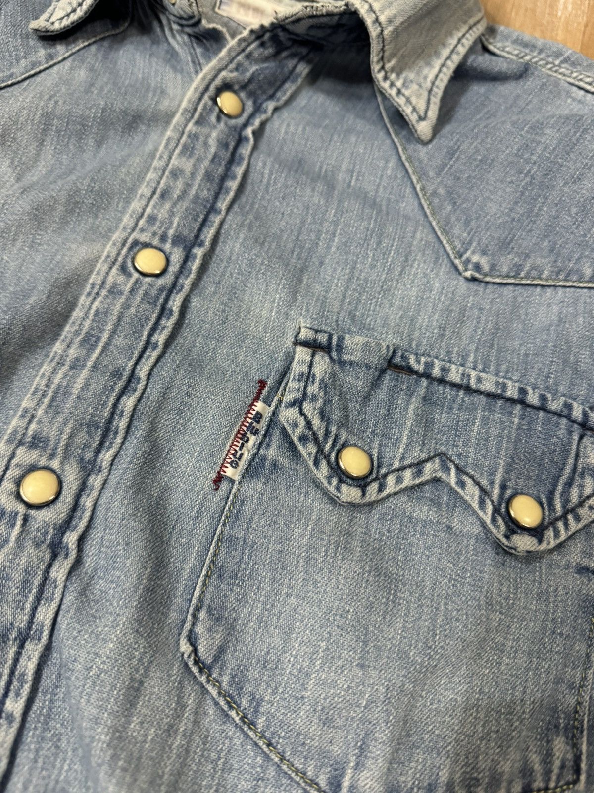 Blue Blue Japan × Vintage BLUE BLUE JAPAN WESTERN DENIM SHIRT Size US L / EU 52-54 / 3 - 4 Thumbnail