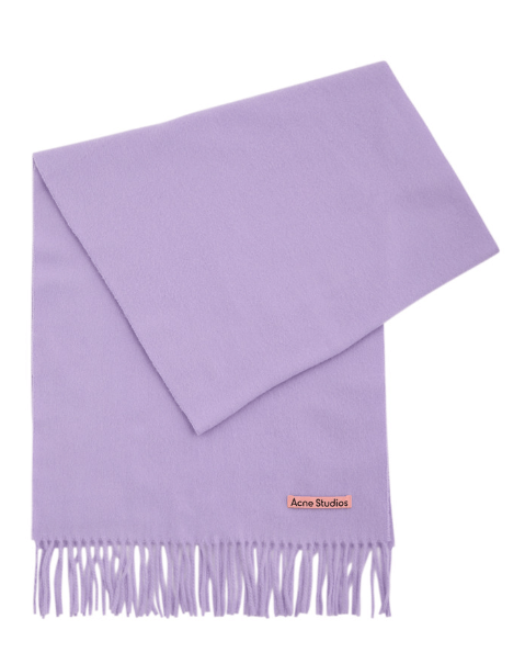 Acne Studios BNWT AW25 ACNE STUDIOS PINK PATCH OVERSIZED WOOL SCARF Size ONE SIZE - 1 Thumbnail