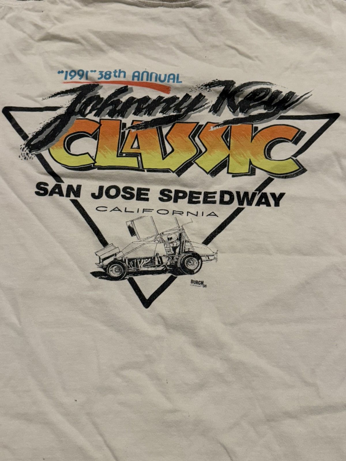 Carhartt Vintage 1991 Johnny Key Classic San Jose Speedway T-Shirt Size US L / EU 52-54 / 3 - 7 Thumbnail