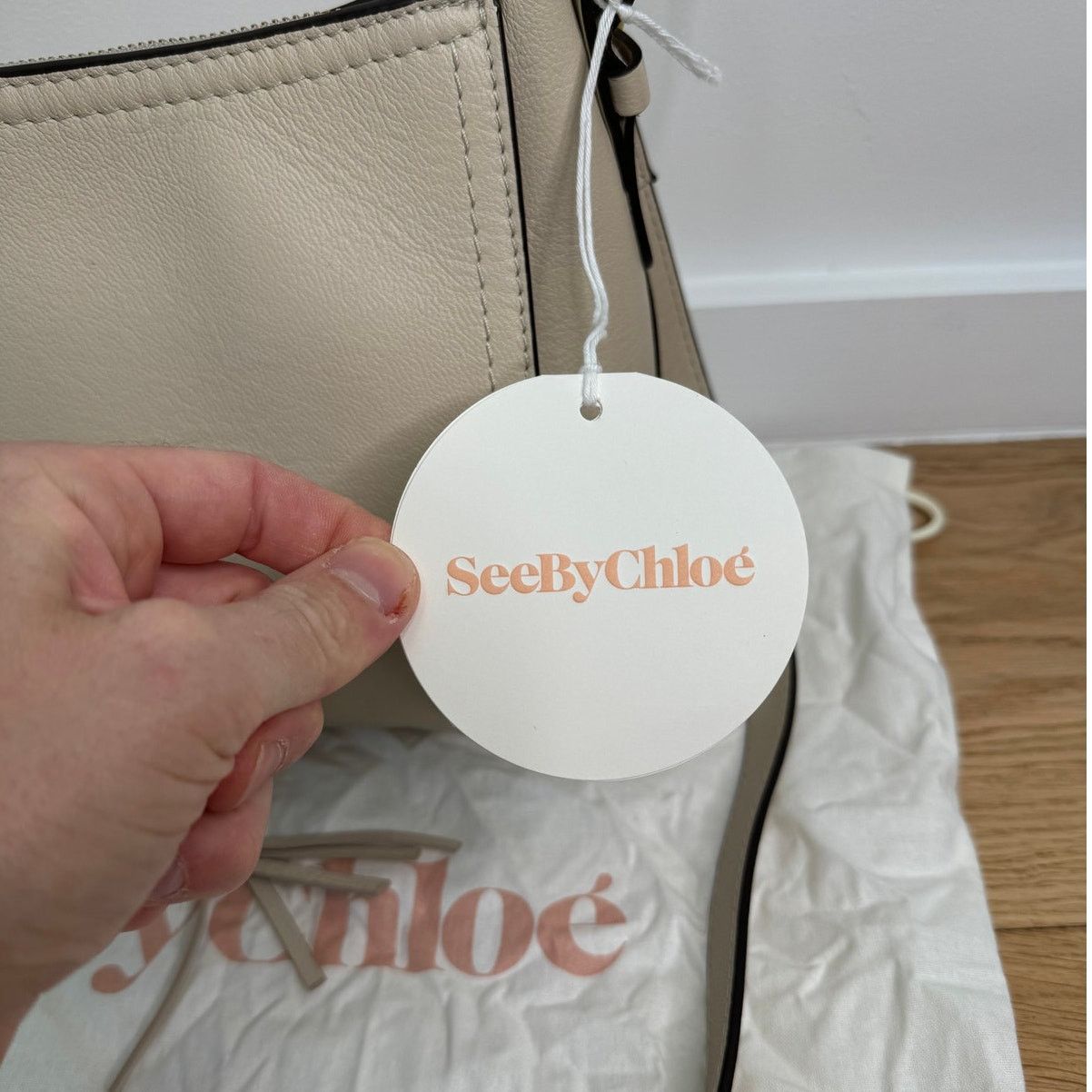 See by Chloe NWT See by Chloé Small Joan Beige Tan Leather Shoulder Bag Size ONE SIZE - 2 Thumbnail