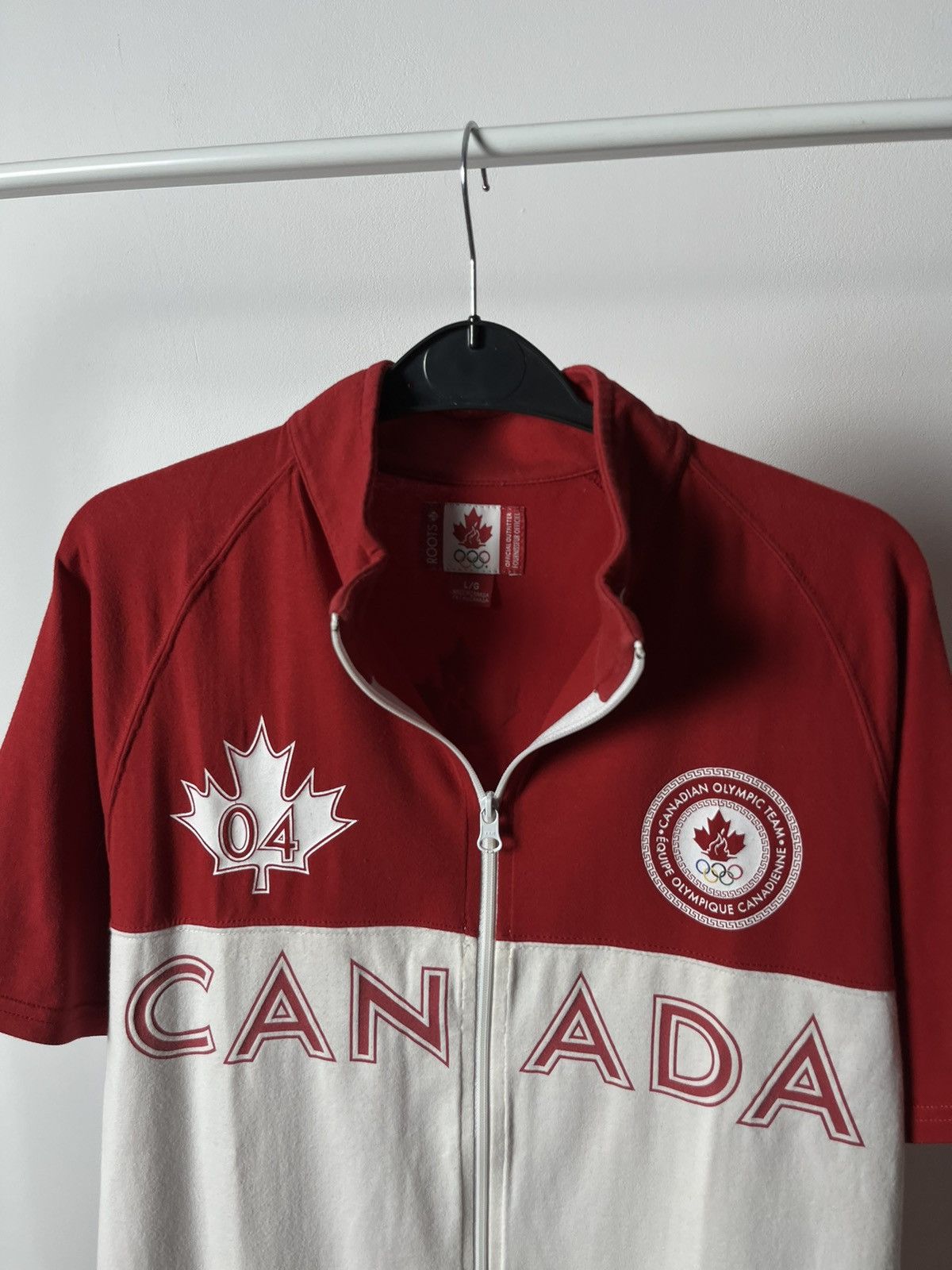 Vintage Canada 2004 Summer Olympics Athens Olympic Team Jersey Shirt Size US L / EU 52-54 / 3 - 2 Thumbnail