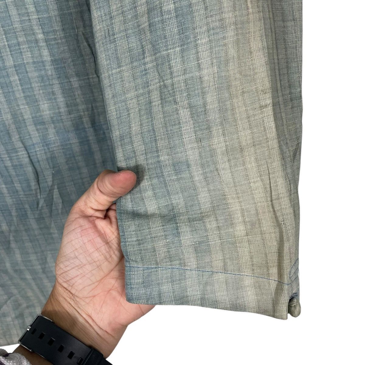 Issey Miyake Vintage 80s Issey Miyake Hickory Faded Jacket Size US M / EU 48-50 / 2 - 13 Thumbnail