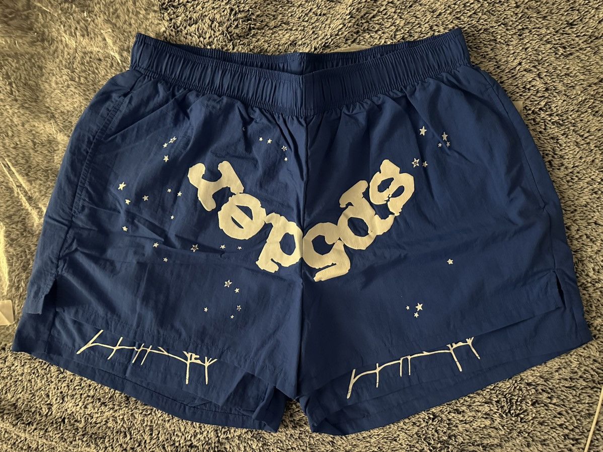 Sp5der Blue OG Web V2 Double Layer Short Size US 34 / EU 50 - 2 Thumbnail