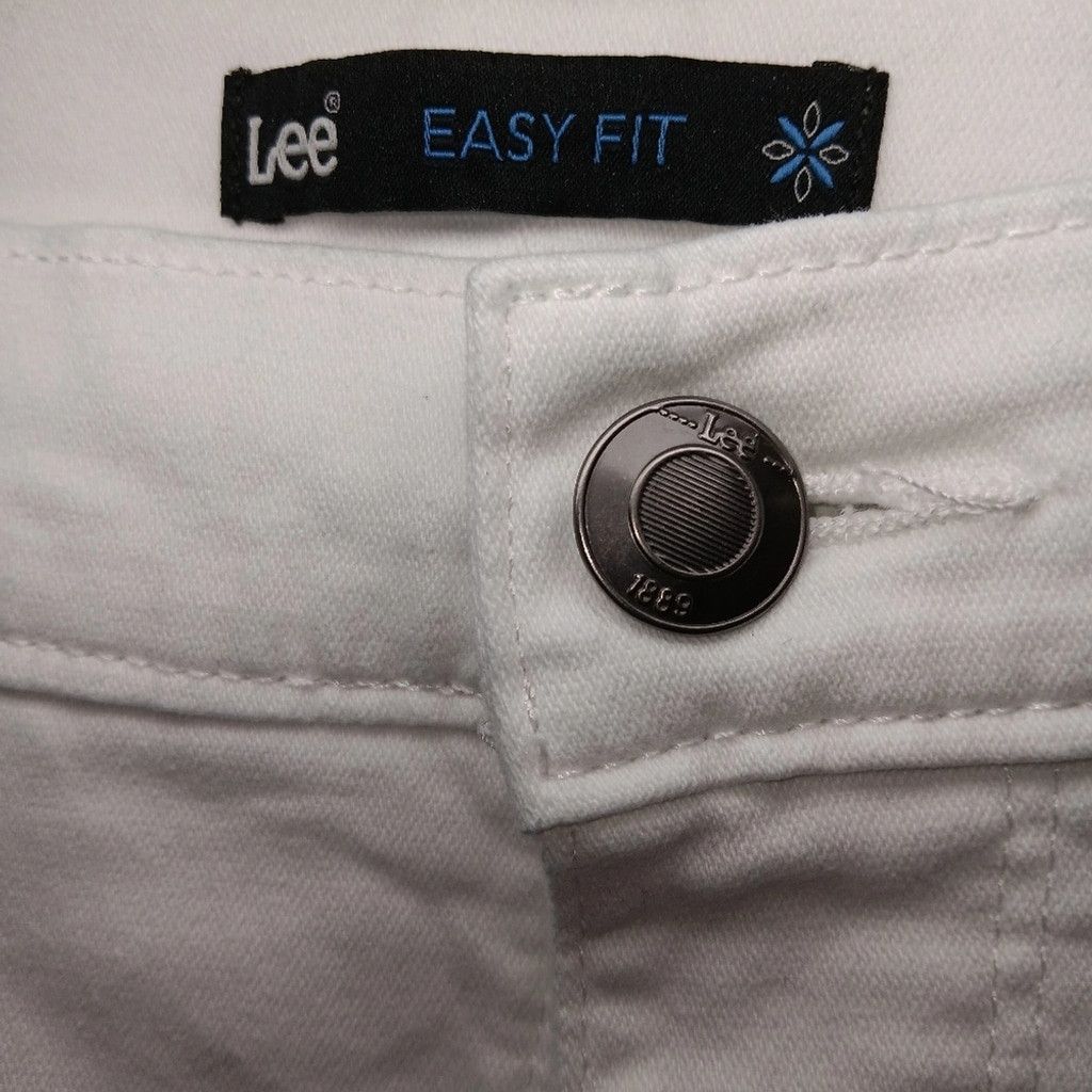 Lee Lee Jeans Cropped White, Size 16, EUC Size 38" / US 16 / IT 52 - 2 Thumbnail