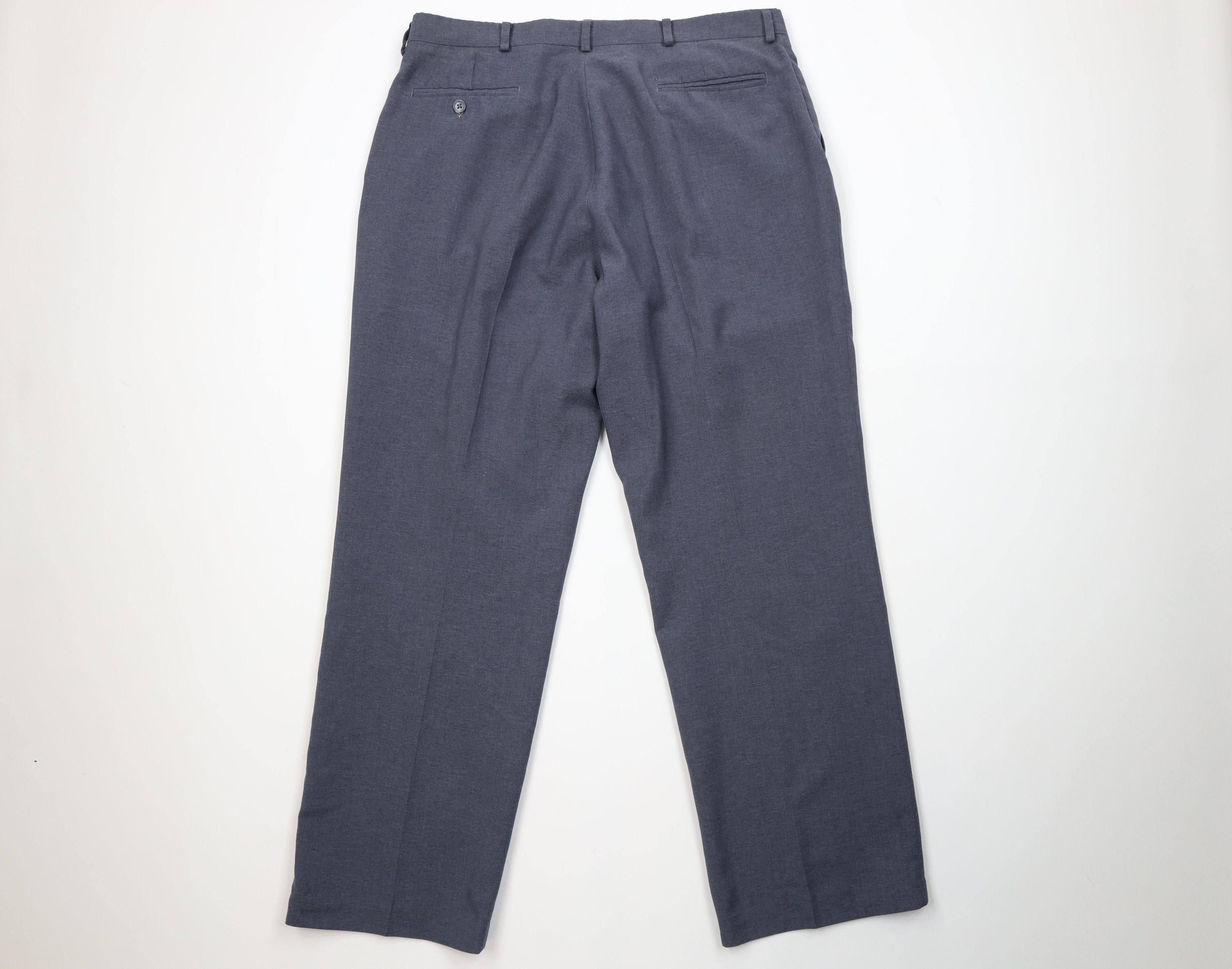 Vintage Vintage 90s Streetwear Wool Blend Knit Wide Leg Chino Pants Size US 36 / EU 52 - 9 Thumbnail