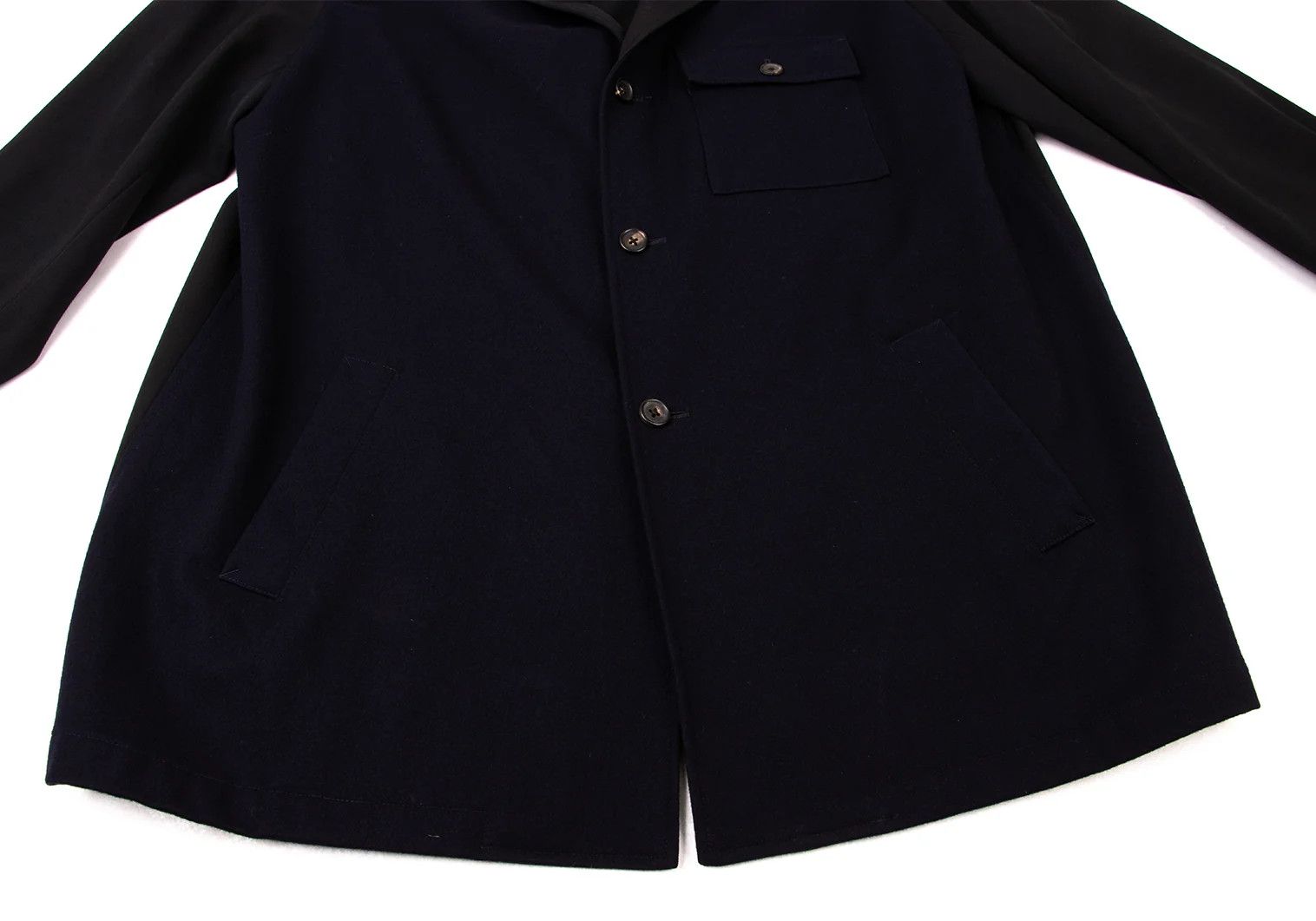 Yohji Yamamoto Yohji Yamamoto Wool Blended Design Jacket Size US M / EU 48-50 / 2 - 9 Thumbnail