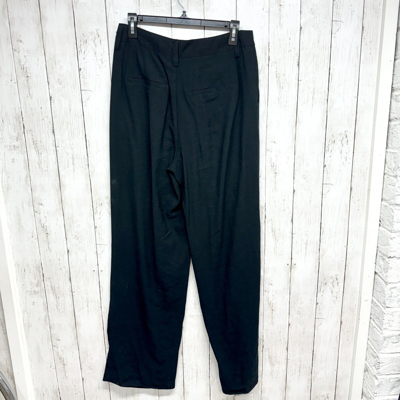 Other A New Day Pants Size 8 Black Straight Trousers Pleated Size 30" / US 8 / IT 44 - 6 Thumbnail