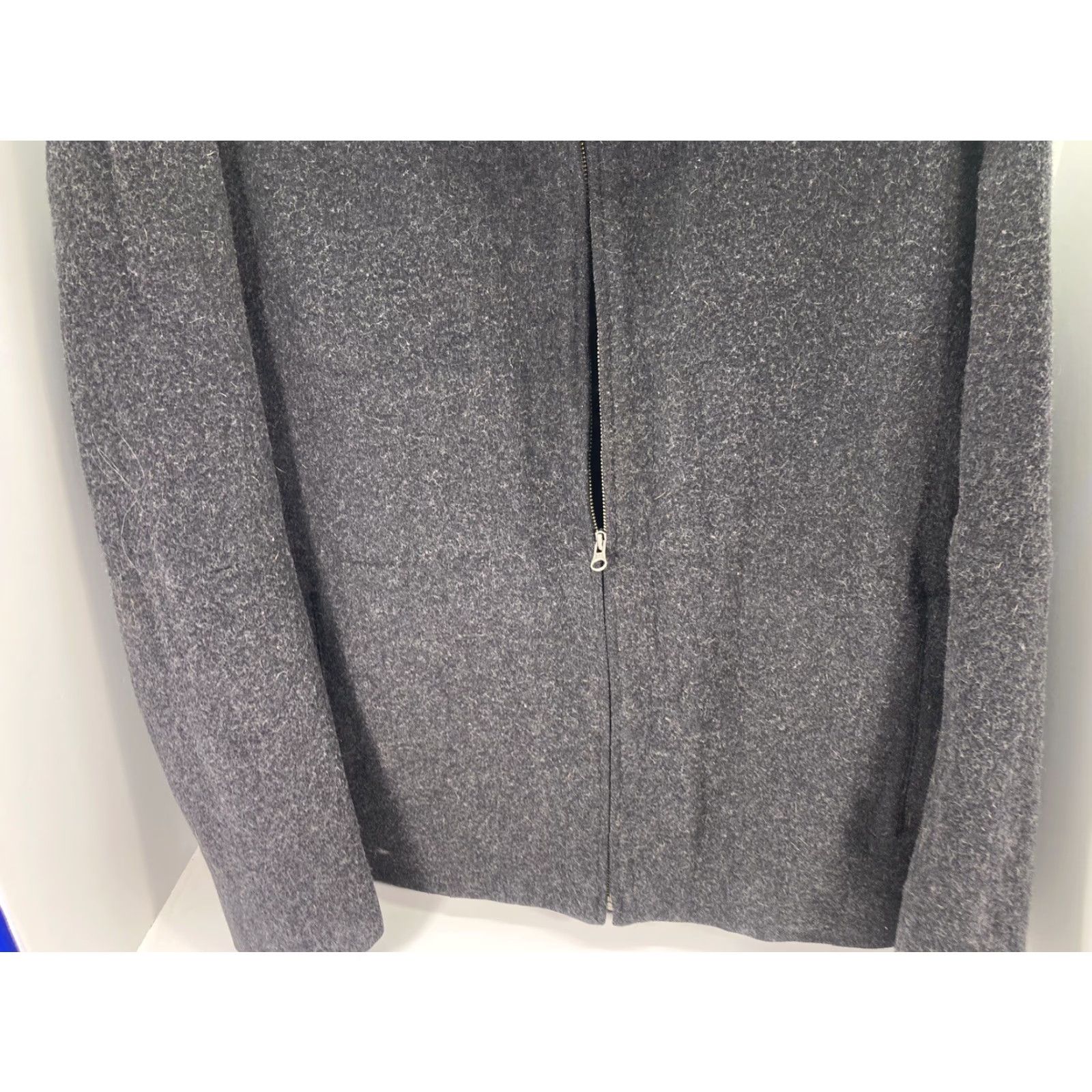 Gap VINTAGE Gap Coat Jacket Men L Wool Blend Full Zip Gray Quilted Lined VTG Y2K Mens Size US L / EU 52-54 / 3 - 3 Thumbnail