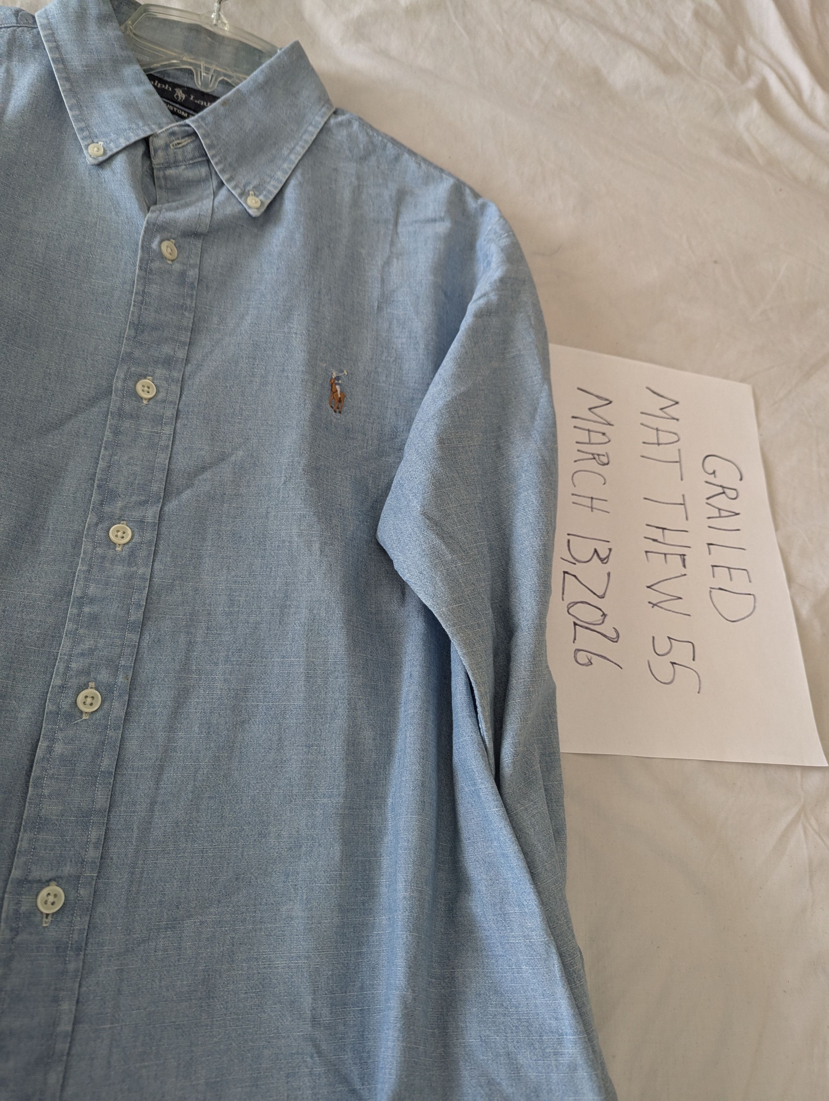 Polo Ralph Lauren Custom Fit Denims like shirt Size US L / EU 52-54 / 3 - 3 Thumbnail
