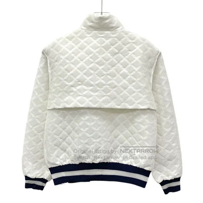 Chanel Chanel White diamond checkered stand-up collar zipper long Size XS / US 0-2 / IT 36-38 - 2 Thumbnail