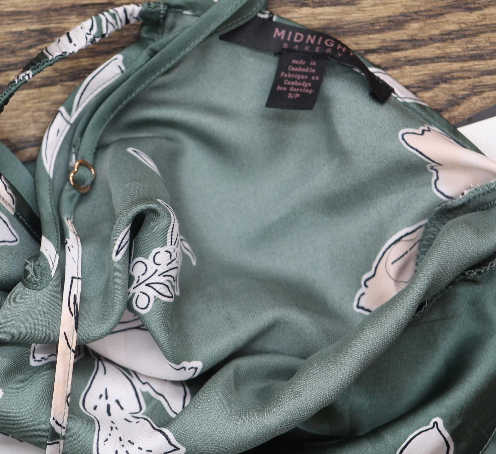 Other Nwt Midnight Bakery Fiji Open-back Chemise Fij110 Green S Size ONE SIZE - 4 Thumbnail